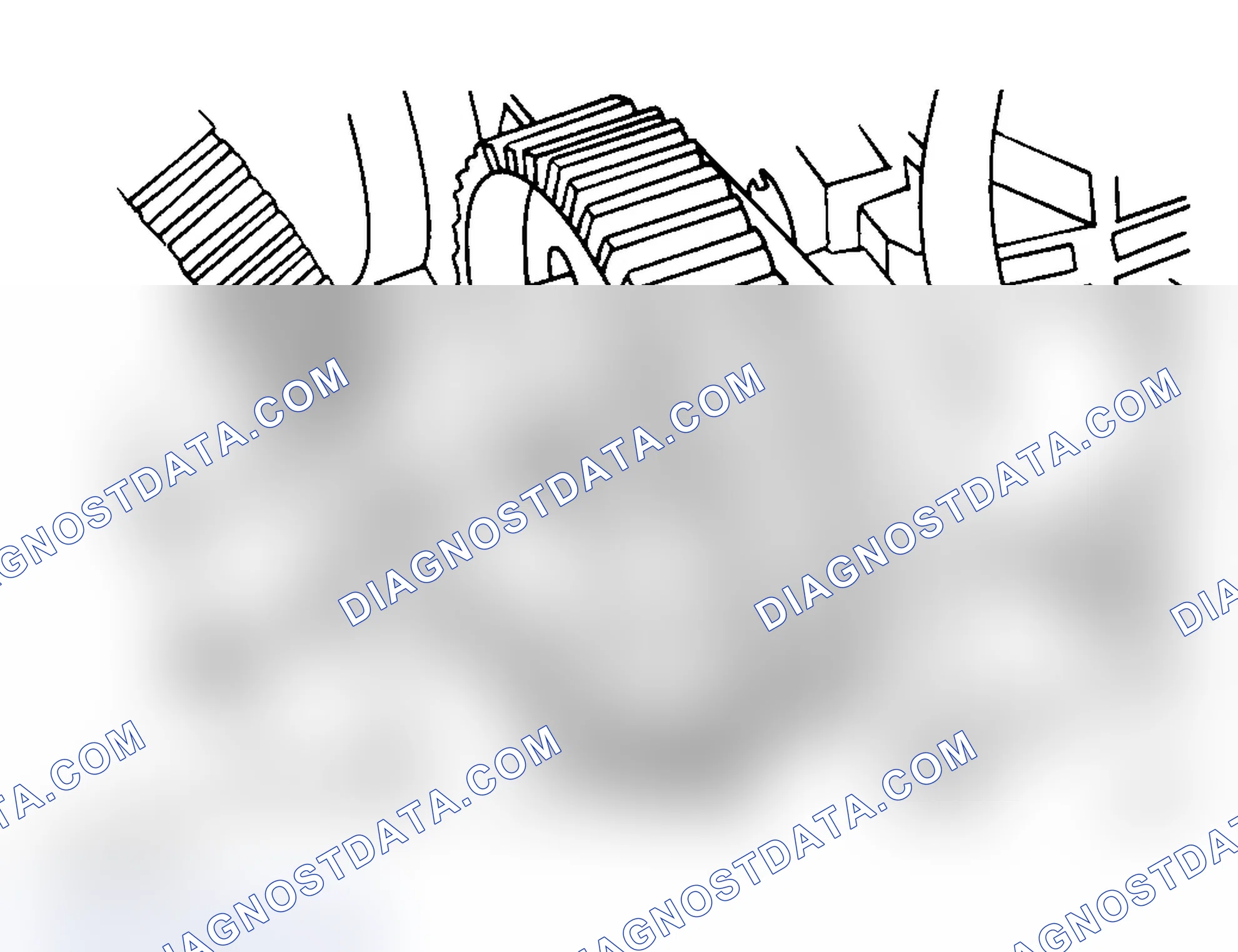 Scheme 42: Removing Fuel Injection Pump Driven Gear Do not use pry bar on sprocket.