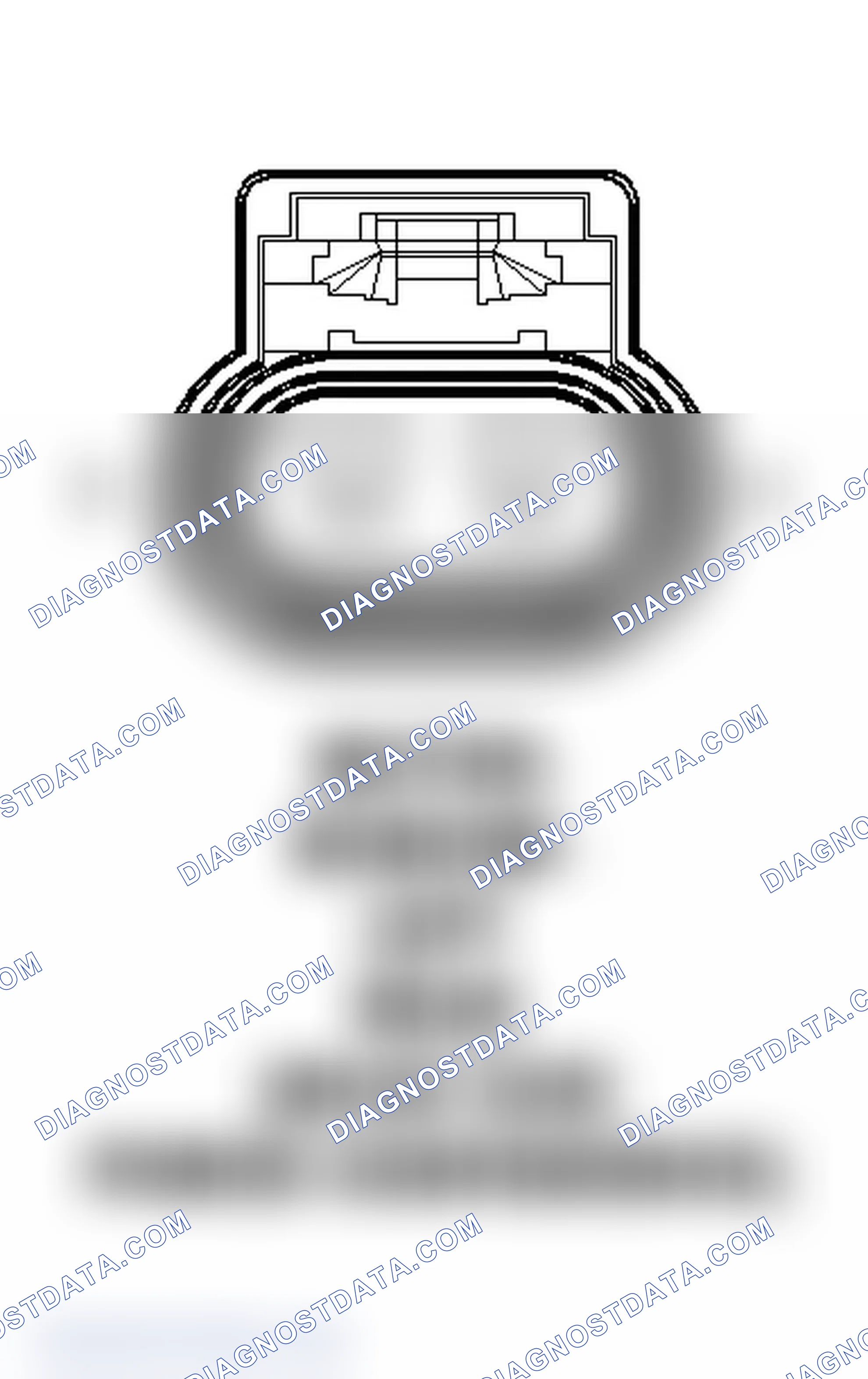 Scheme 44: Left Rear Window Motor (Quad Cab/Power Convenience) Connector End View