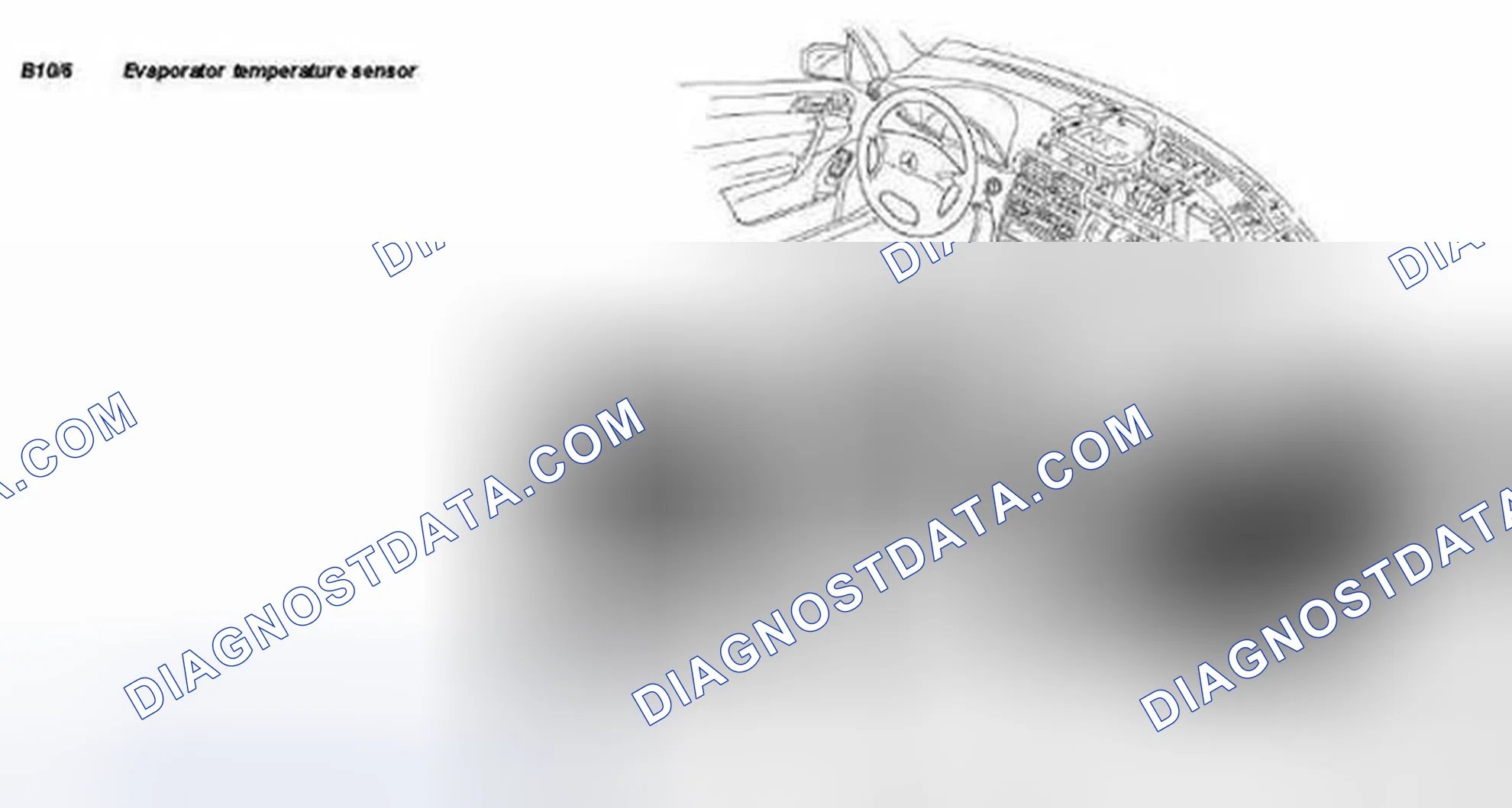 Scheme 37: Locating Evaporator Temperature Sensor - Model 203