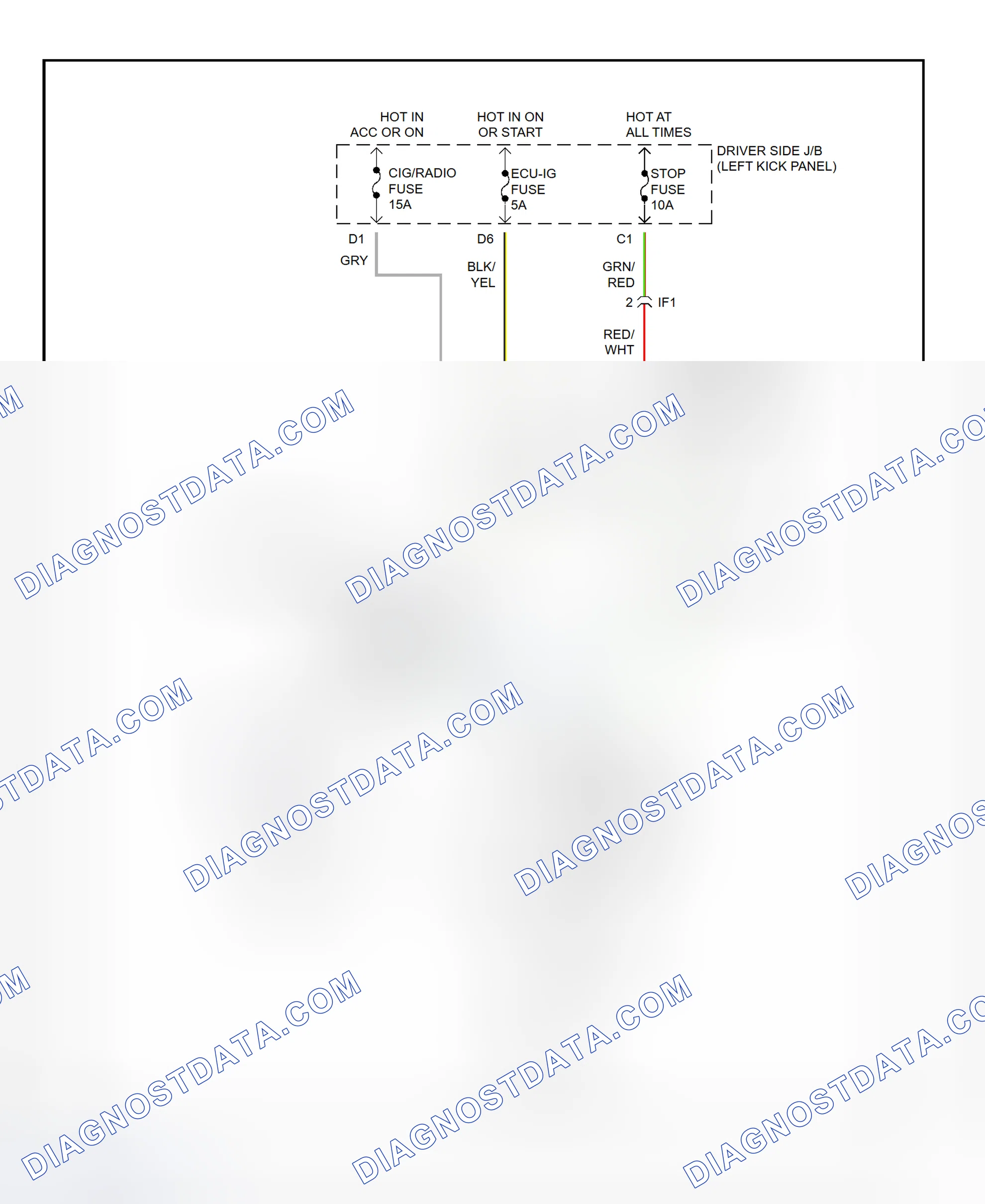 Scheme 17: Shift Interlock System Wiring Diagram (1996 Paseo)