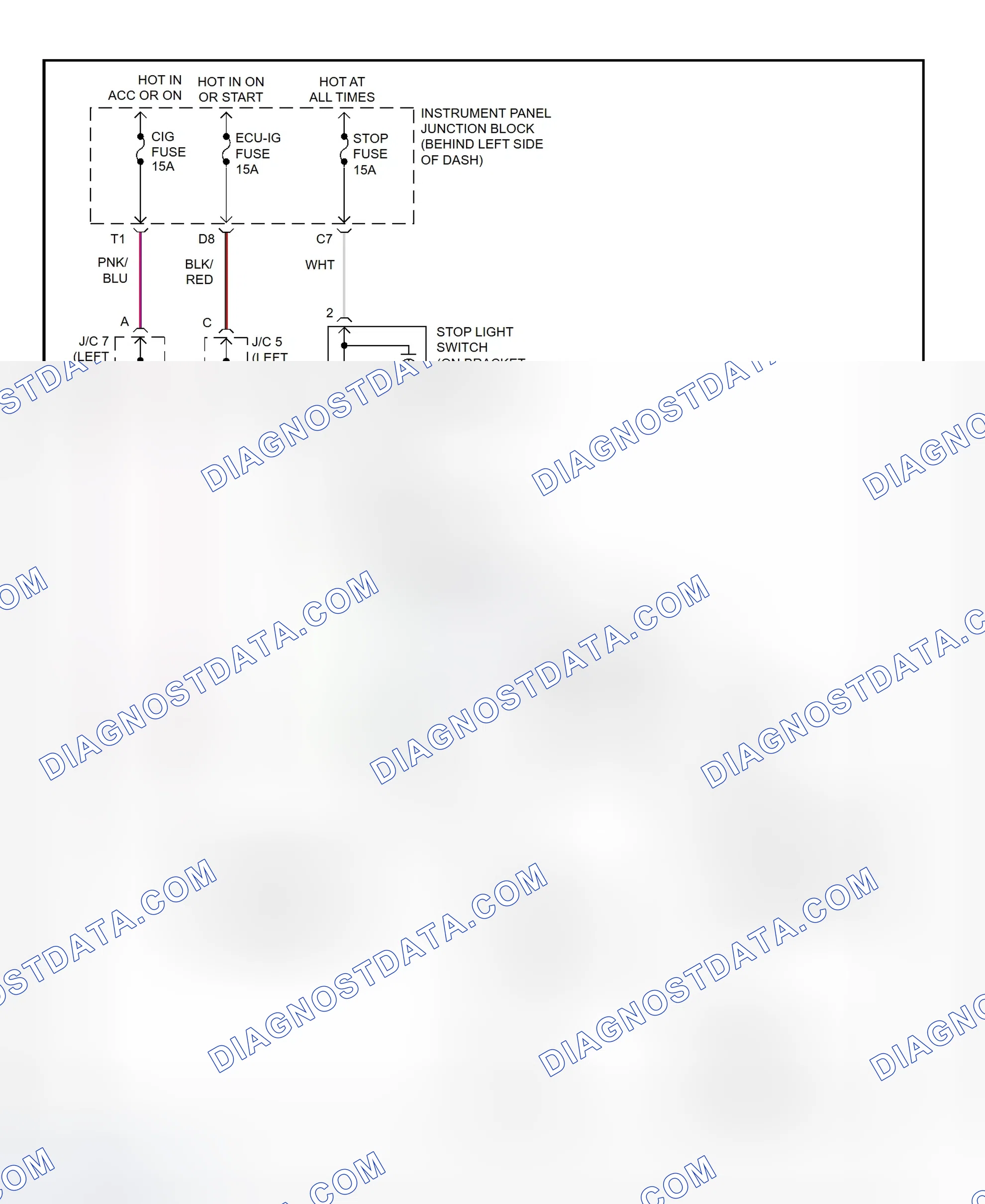 Scheme 429: Shift Interlock System Wiring Diagram (2001 - Lexus ES300)