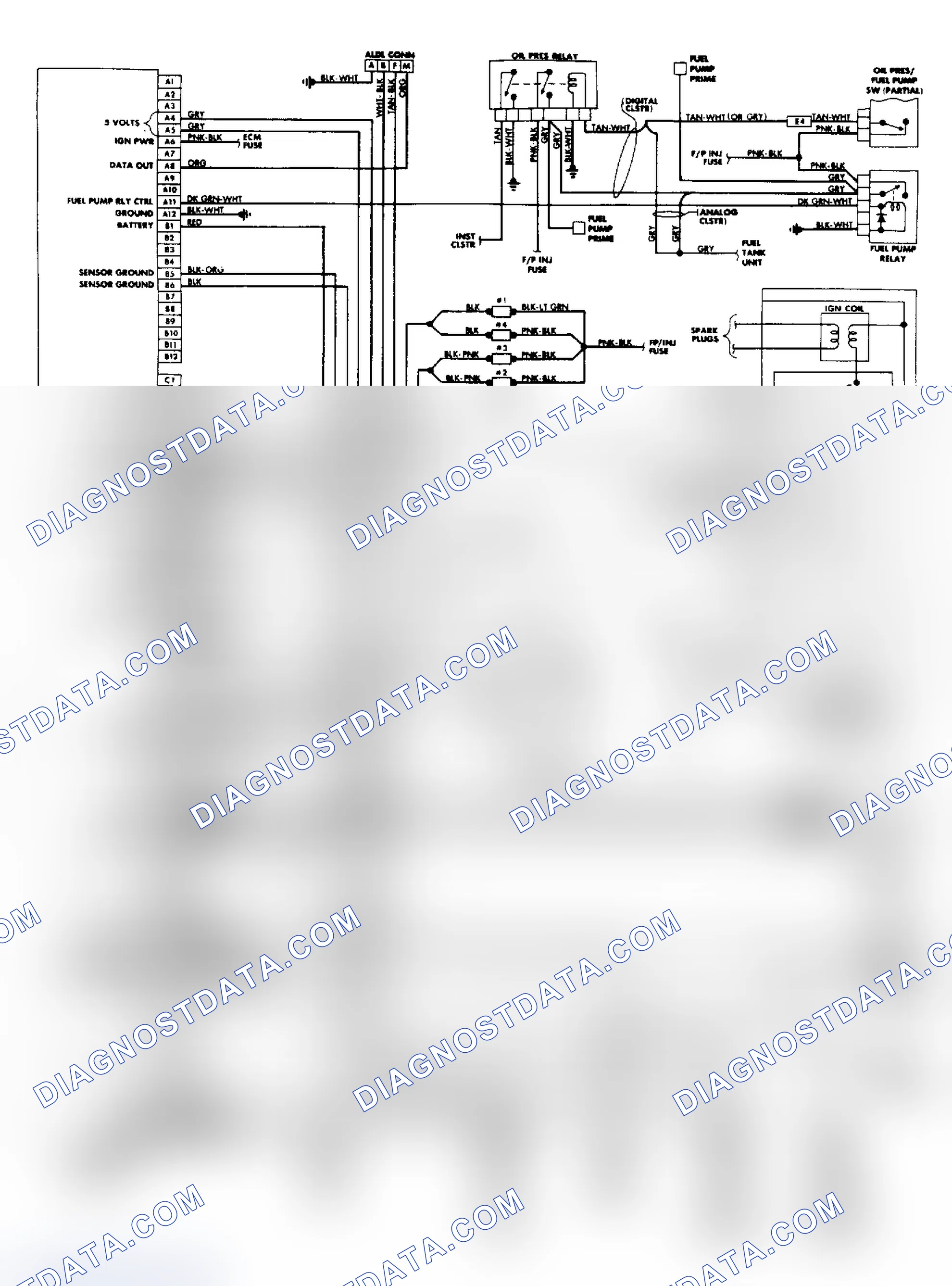 Scheme 89: 1988 Skylark 2.3L Fuel Injection Wiring Diagram