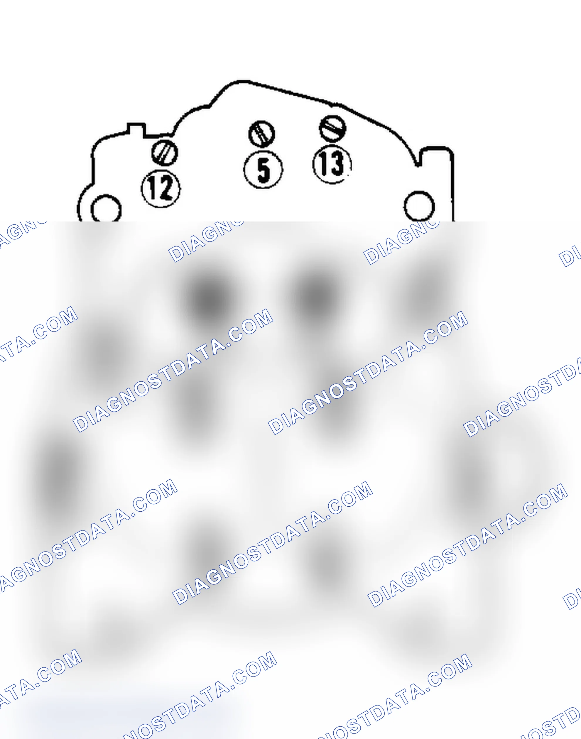 Scheme 20: Air Horn Screw Tightening Sequence Screws 1 and 2 are countersunk next to venturi.