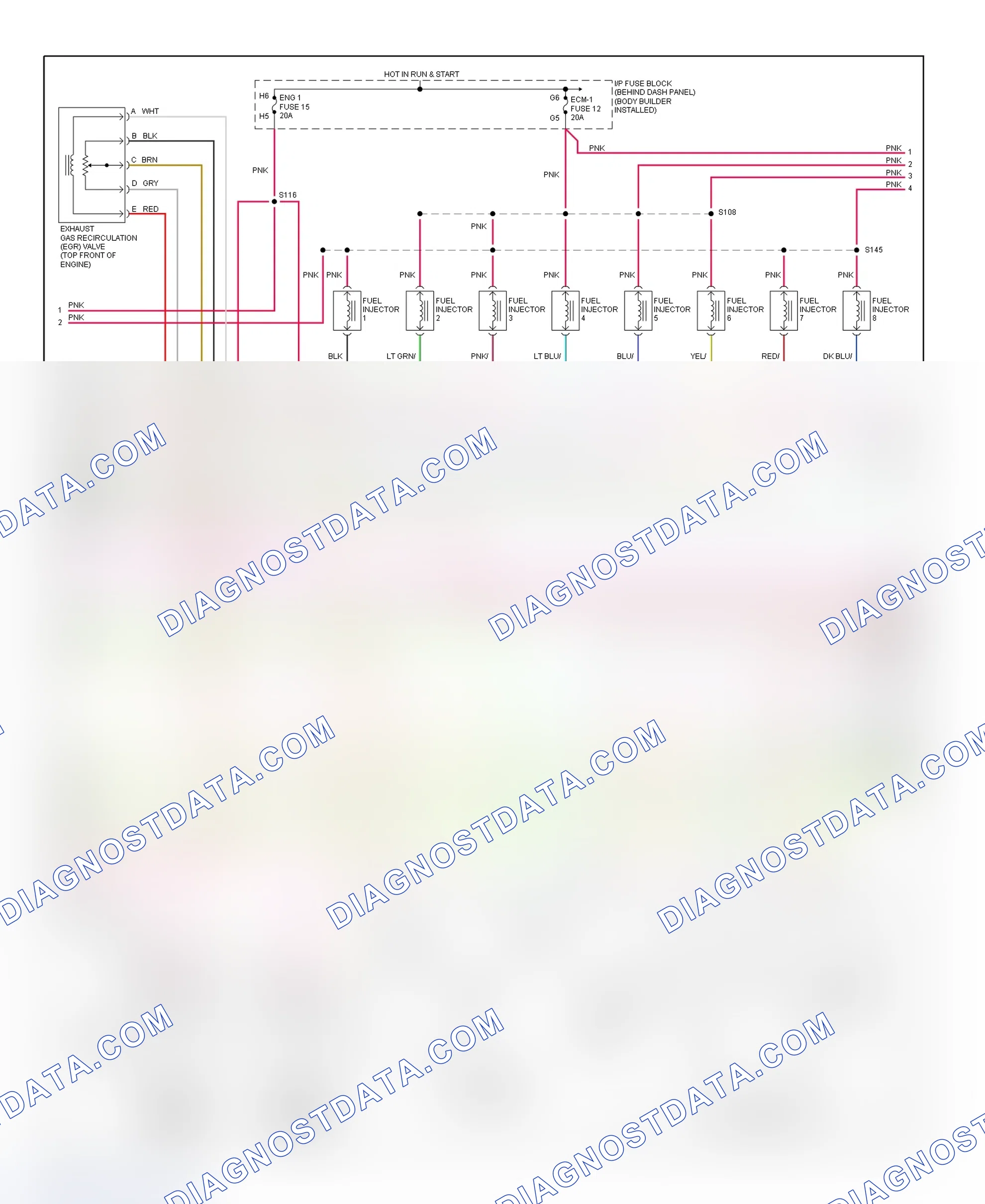 Scheme 92: PCM Wiring Diagram (Forward Control - Commercial Chassis - 5.7L - 2 Of 4)