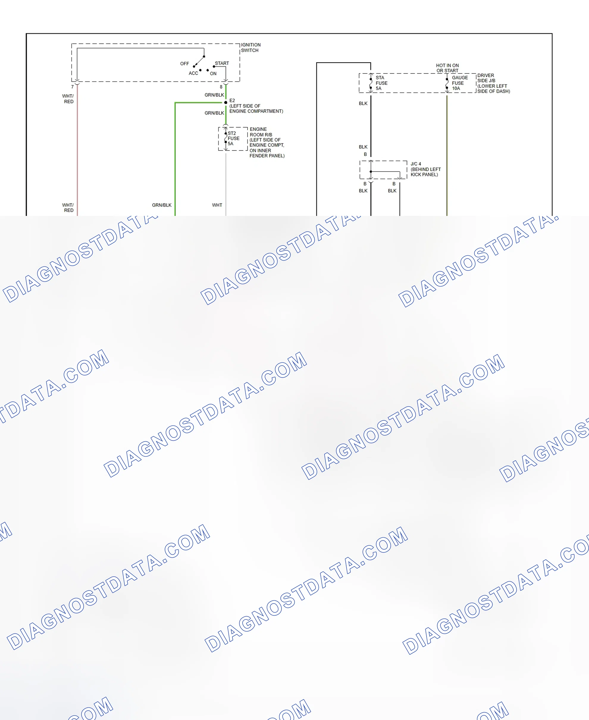 Fig. 34: Starting System Wiring Diagram (Tundra)
