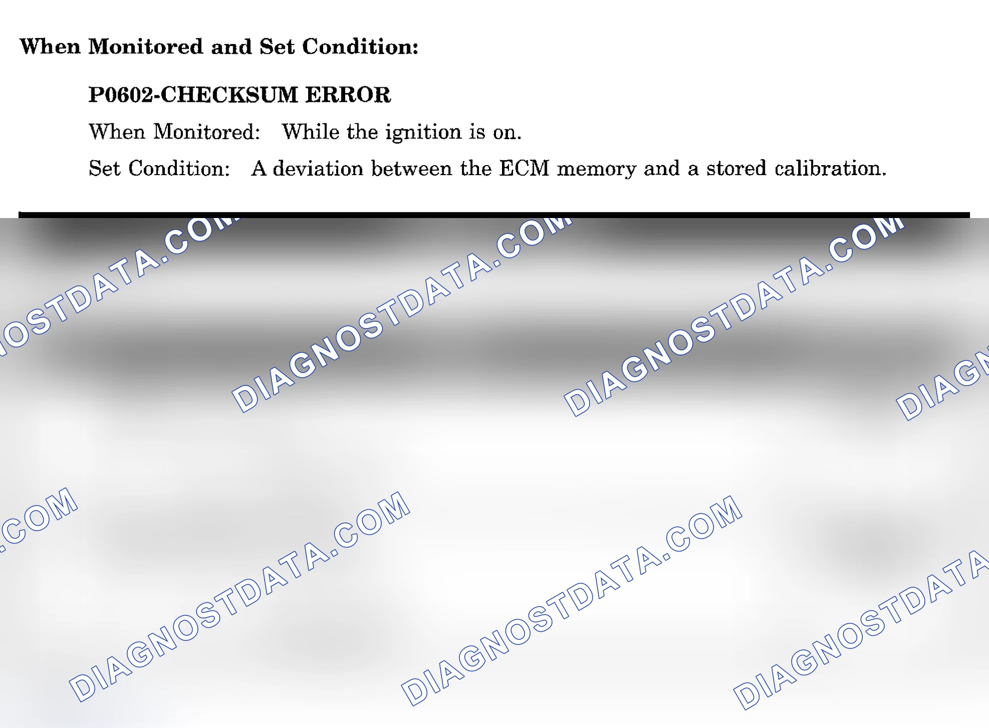 Scheme 929: DTC P0602: CHECKSUM ERROR