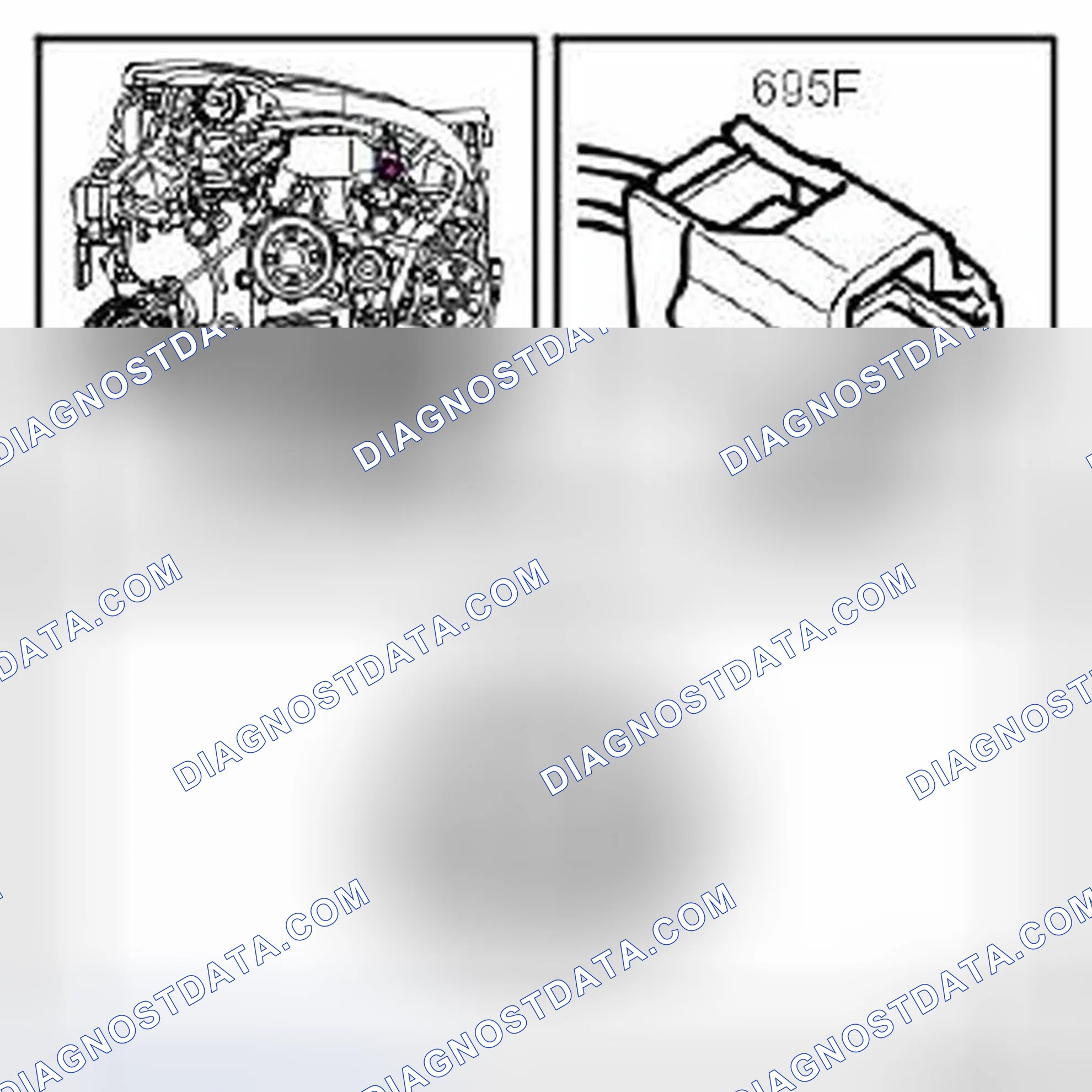 Scheme 895: Solenoid valve, intake camshaft, front cylinder bank (695F)