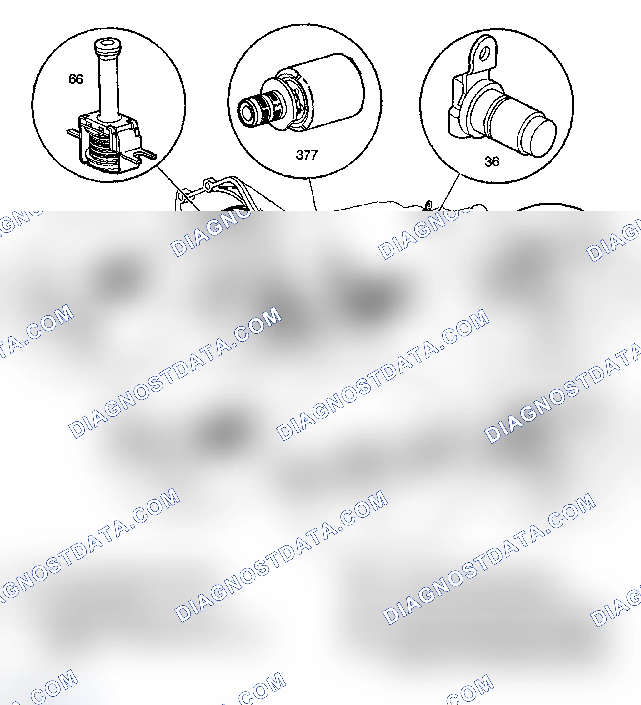 Scheme 210: Automatic Transmission Electronic Component Views