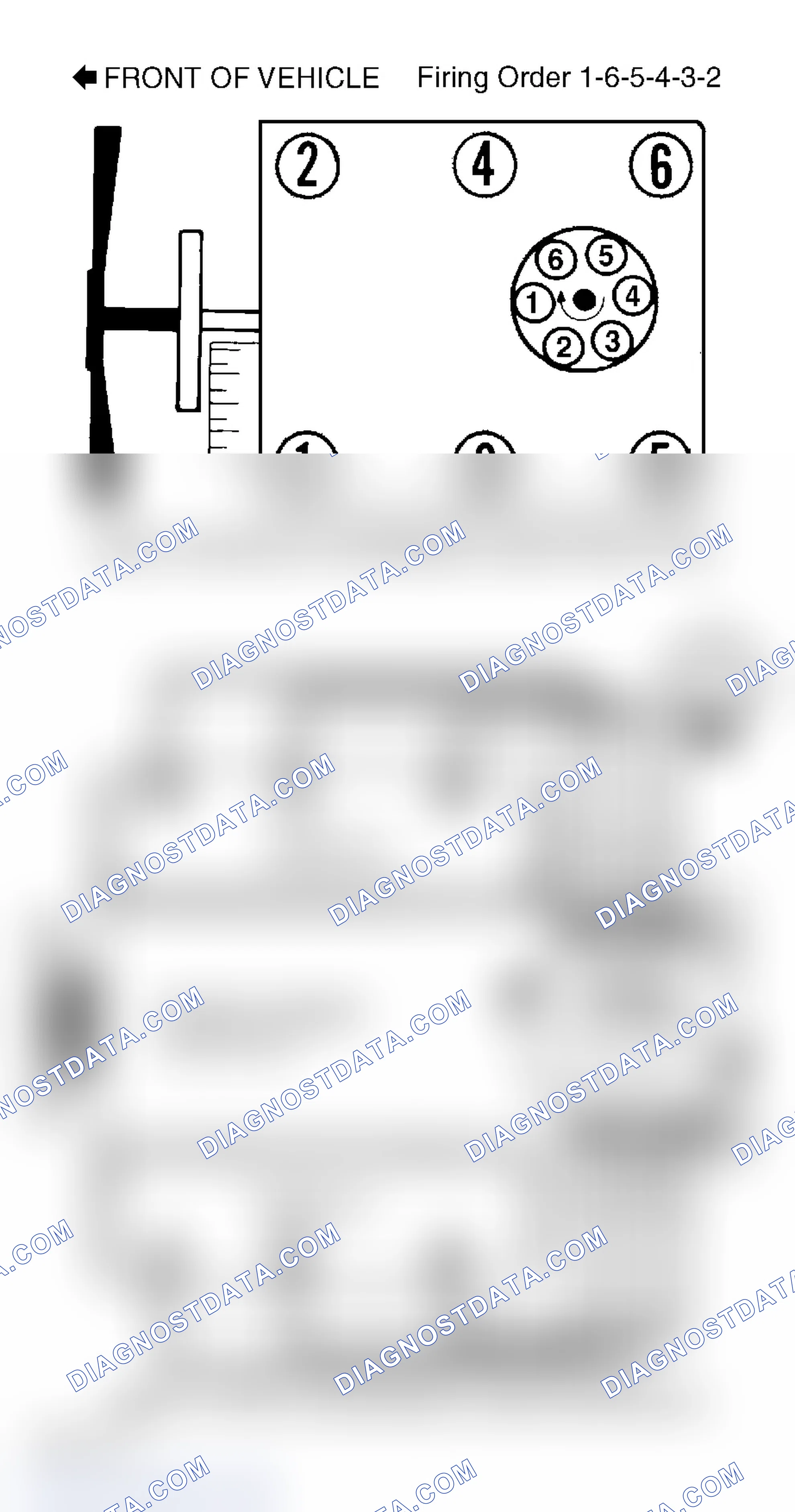Scheme 1: Firing Order & Timing Marks (4.3L)