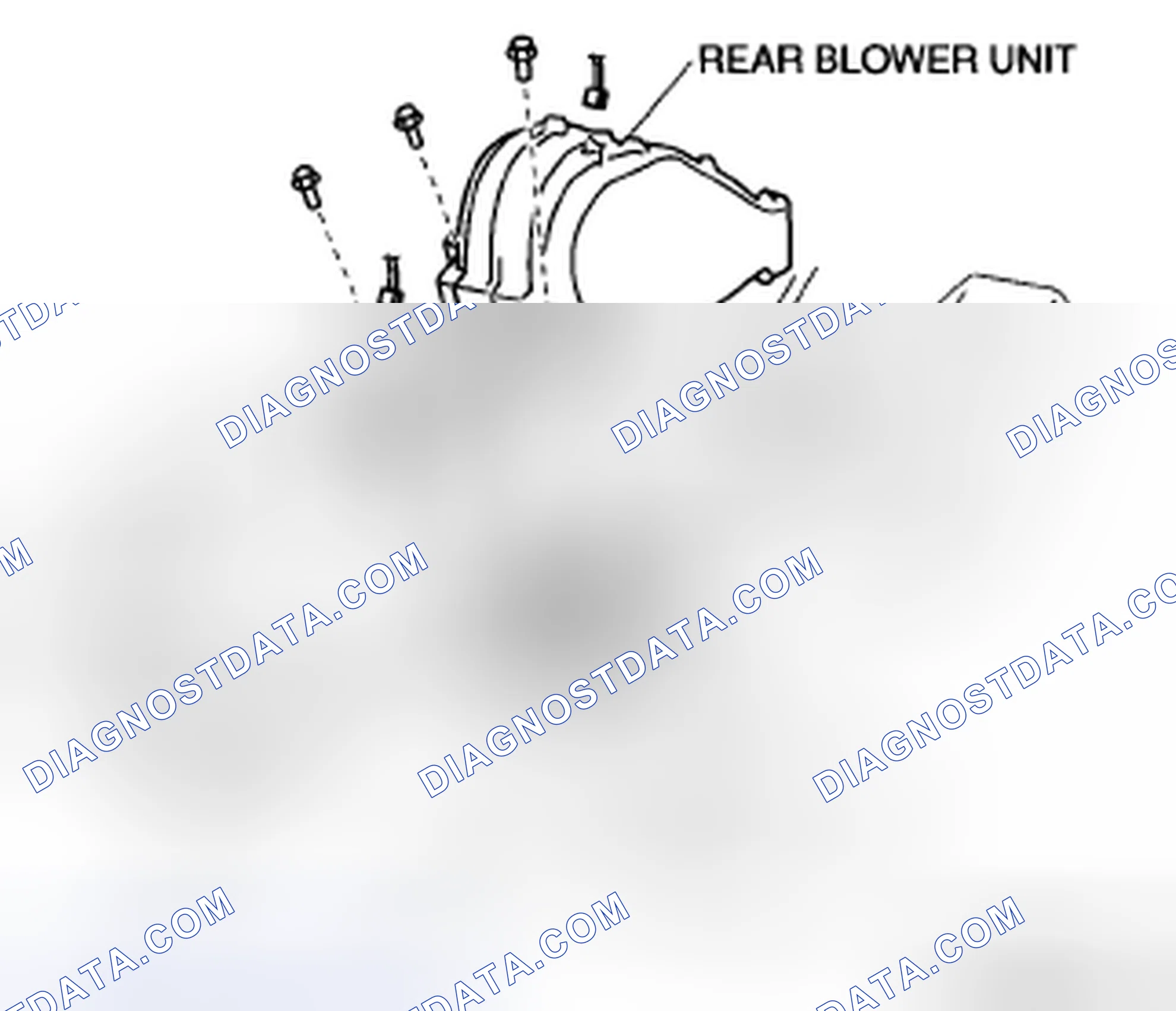 Scheme 139: REAR BLOWER UNIT REMOVAL/INSTALLATION