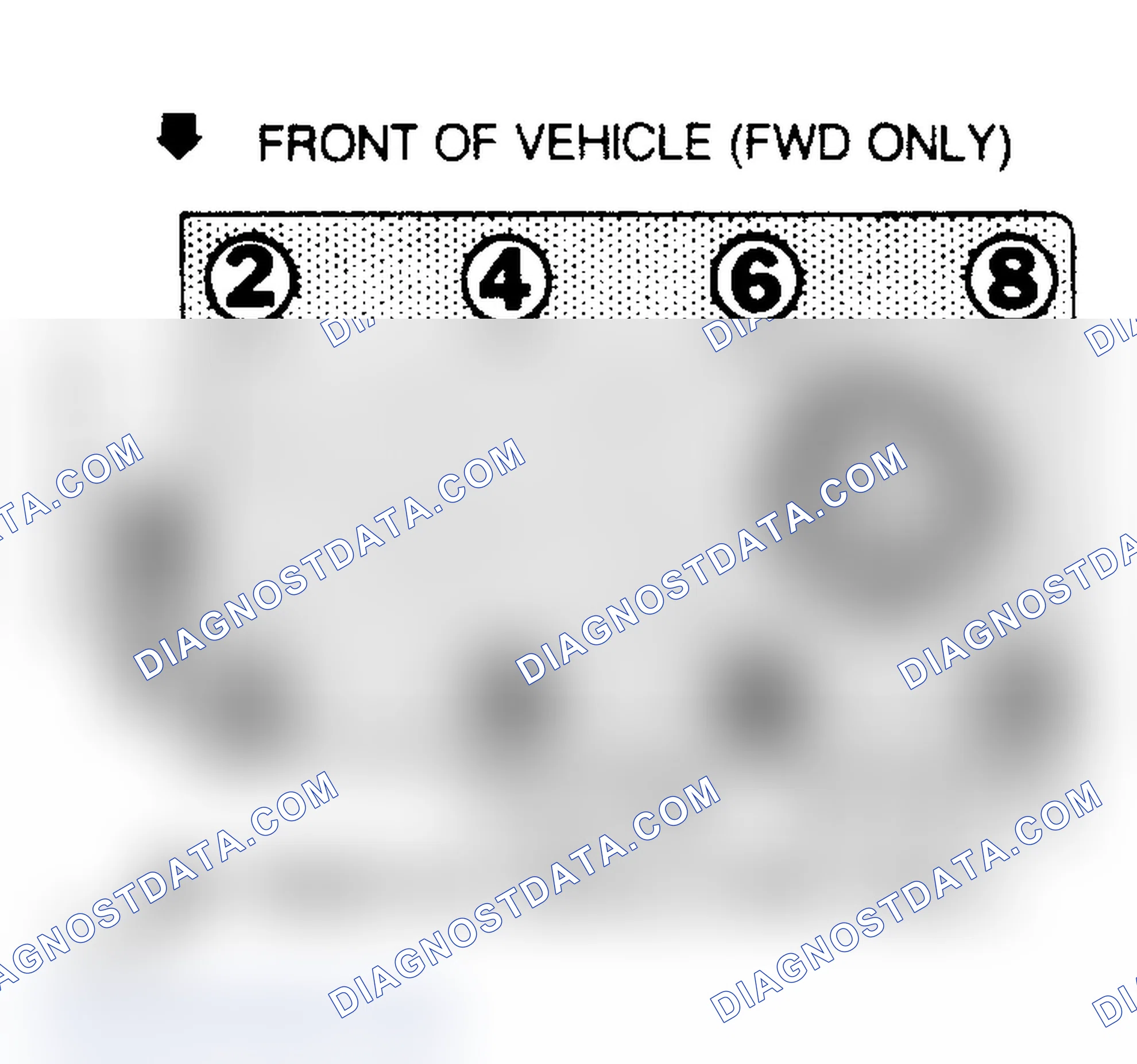 Scheme 1: 4.5L (VIN 3) Firing Order & Timing Marks