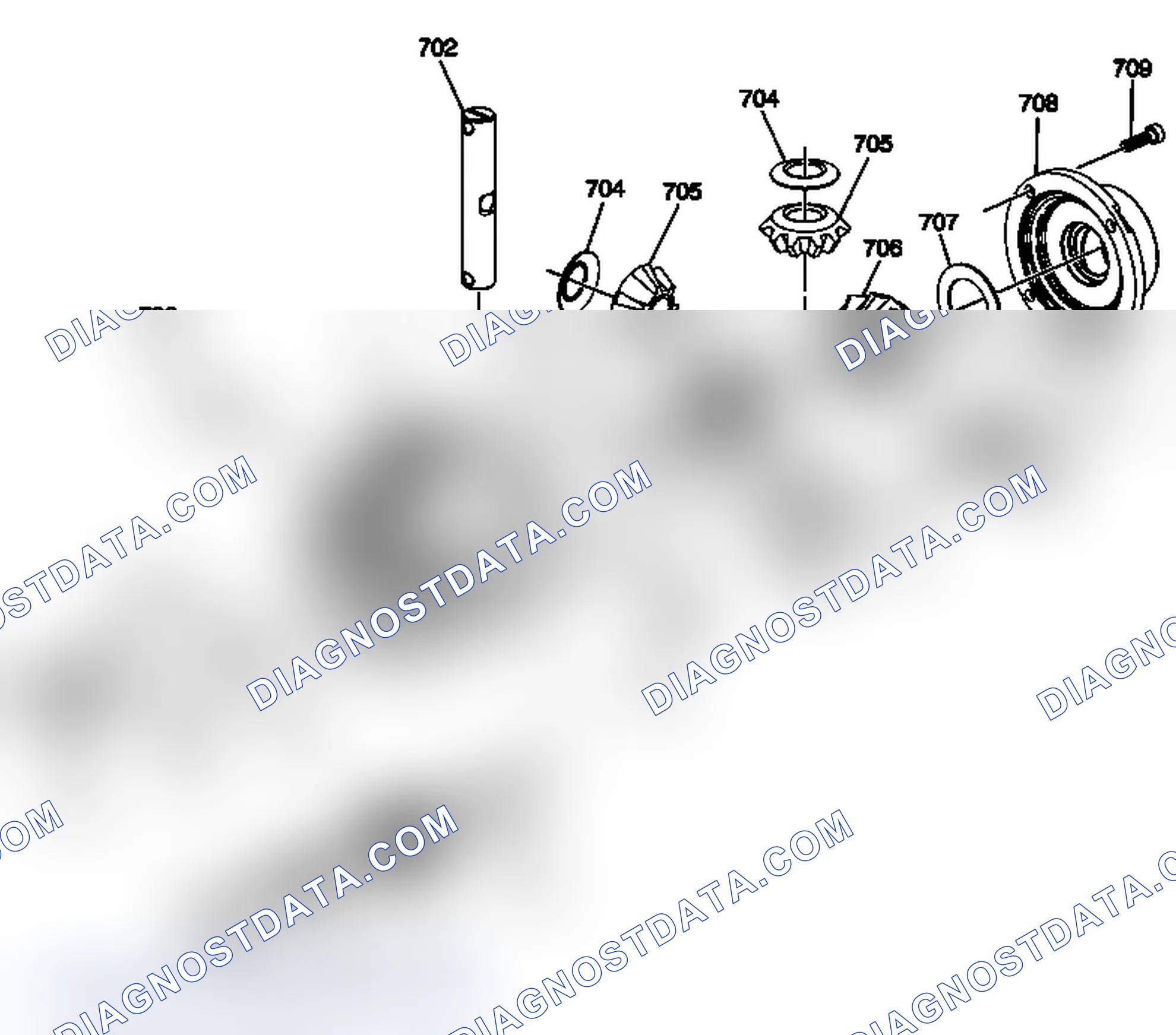 Scheme 238: Front Differential Carrier Assembly (4 Pinion)