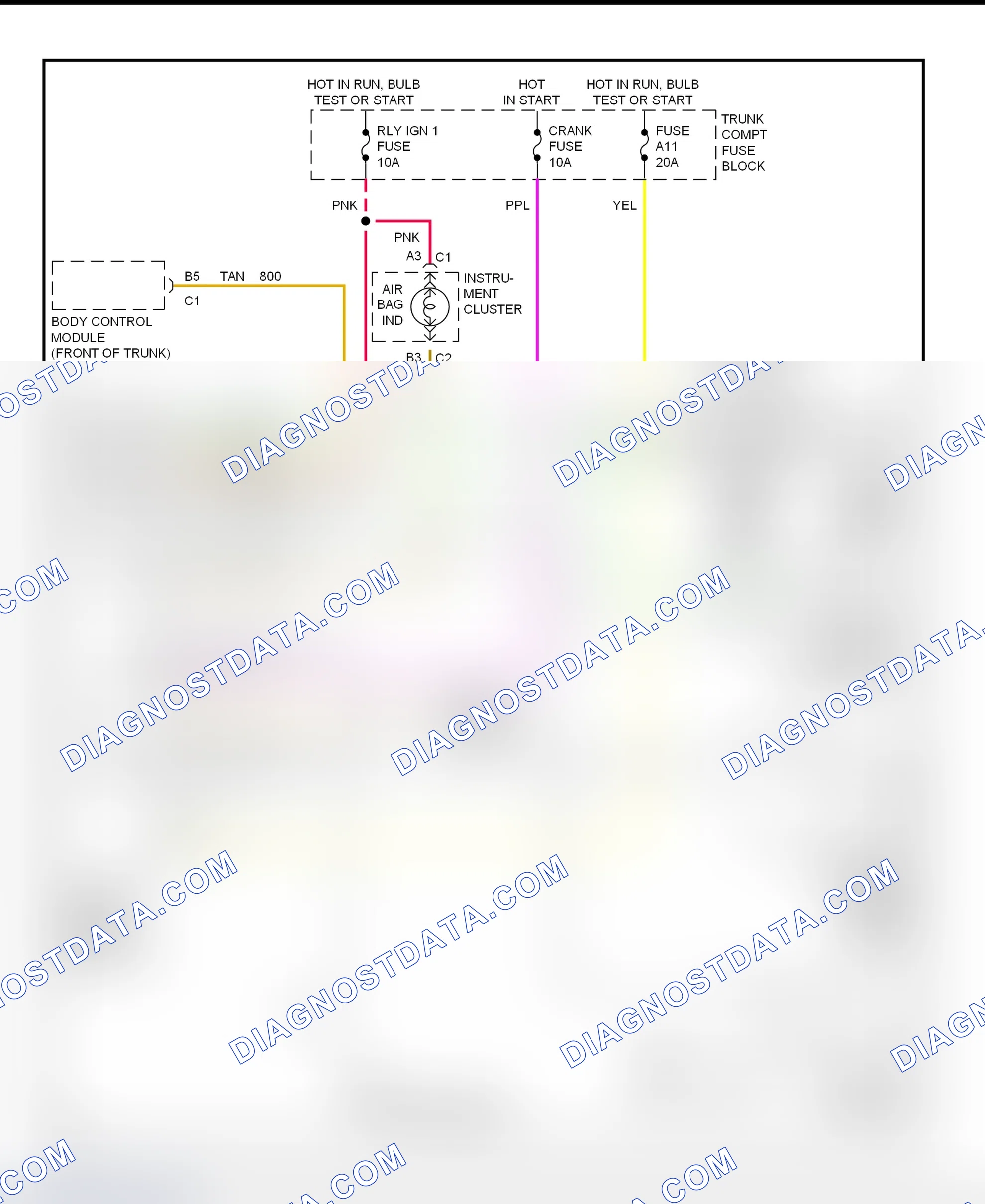 Scheme 34: SIR System Wiring Diagram (Concours, DeVille, Eldorado, & Seville)