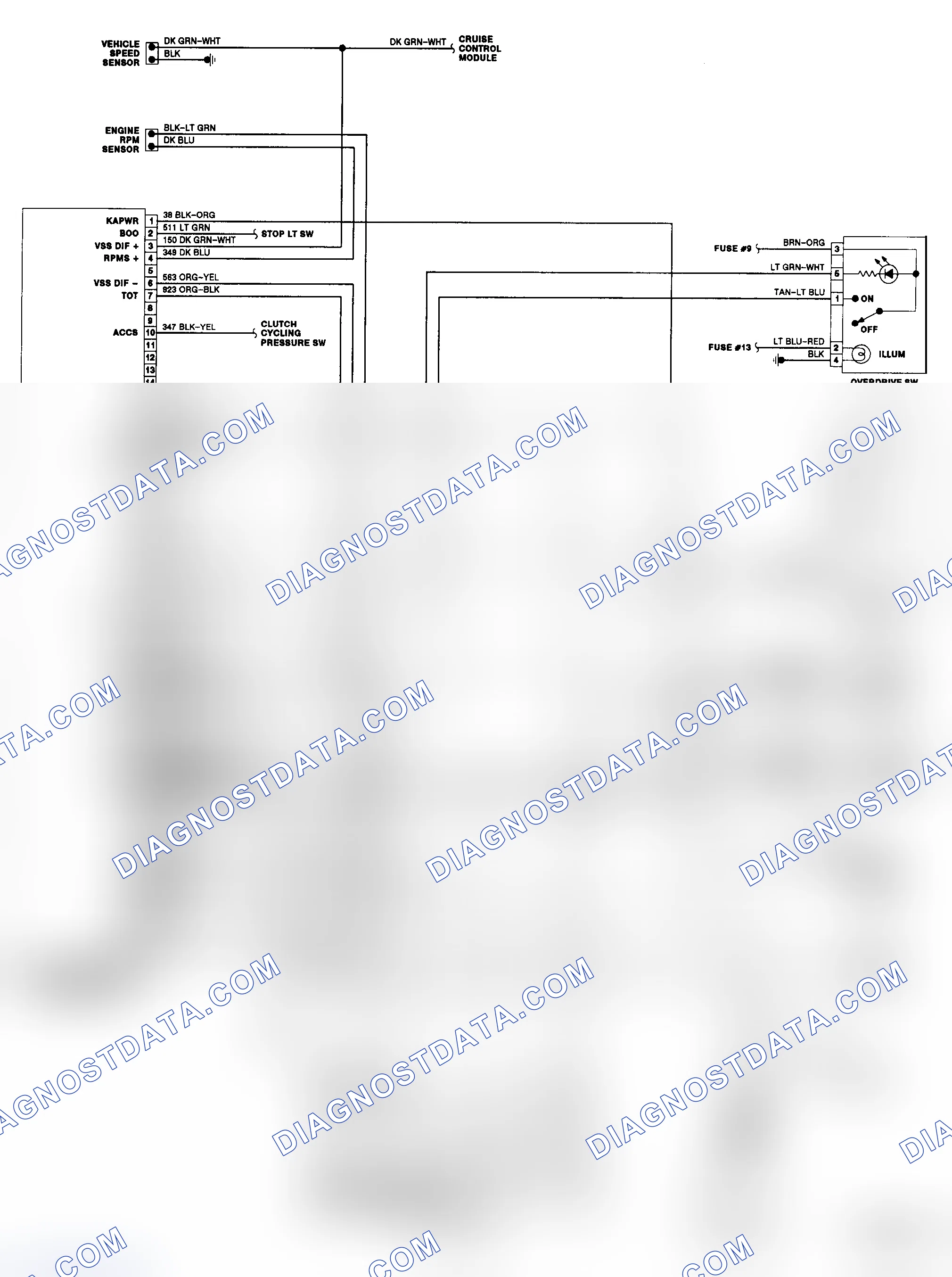 Scheme 150: E4OD Wiring Diagram (1989-90 "E" Series - Diesel)