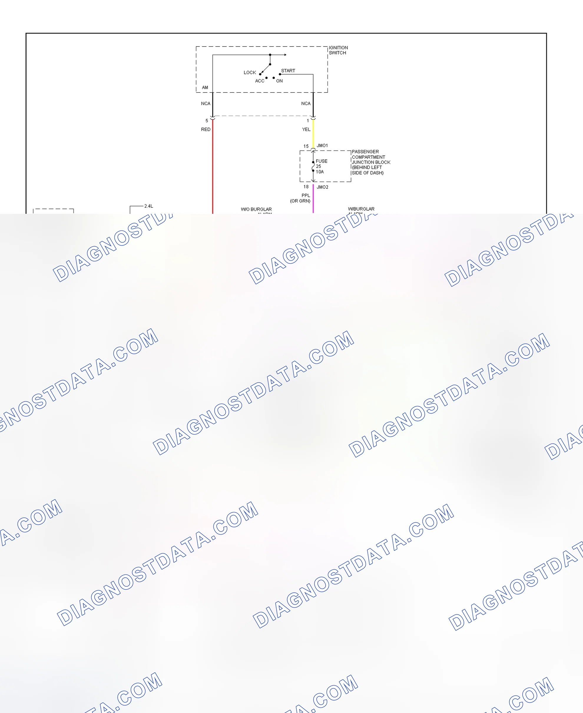 Scheme 5: Starting System Wiring Diagram (Sonata - M/T)