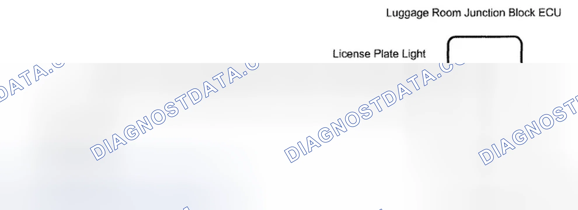 Scheme 97: License Plate Light - Wiring Diagram