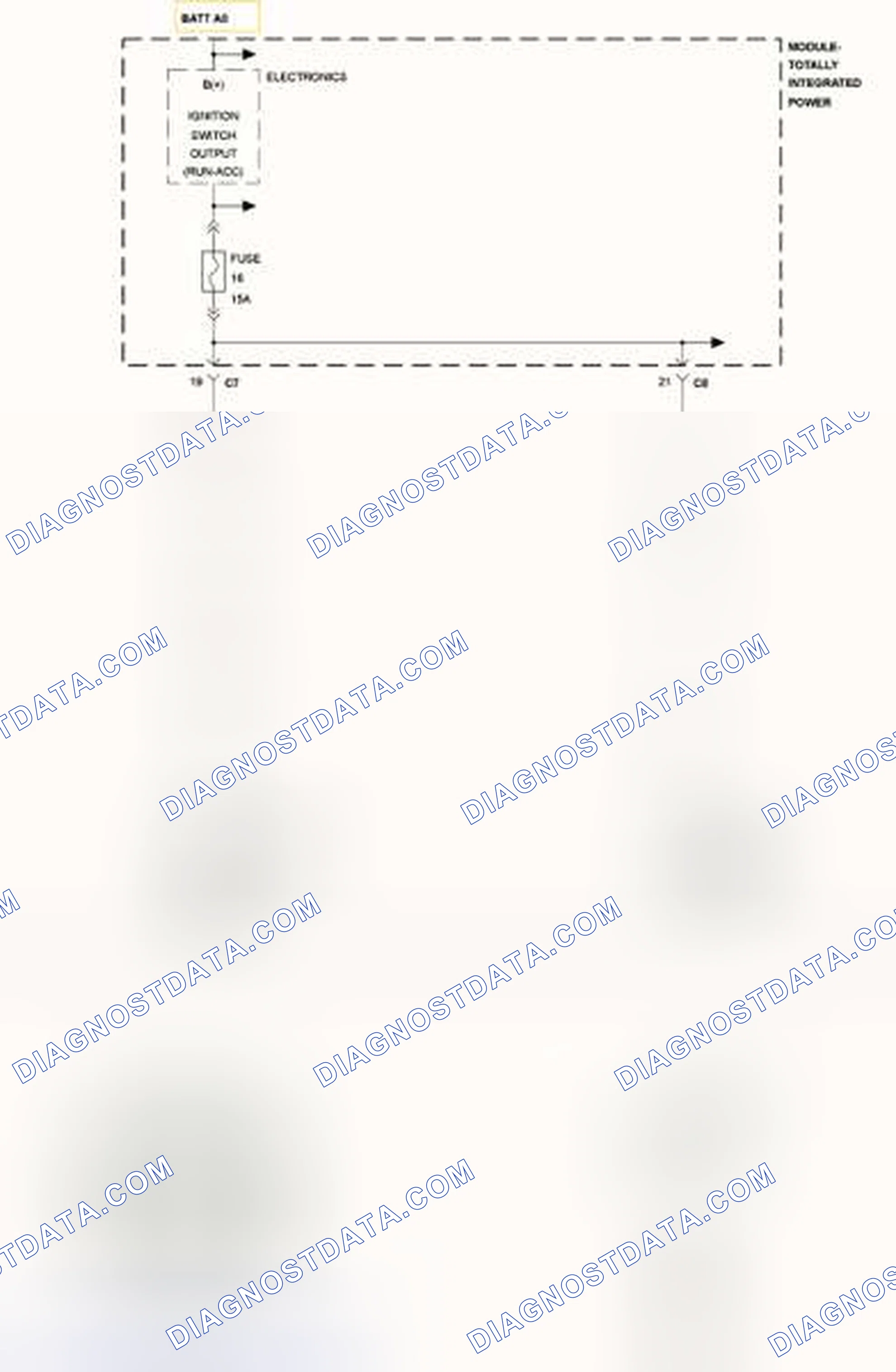 Scheme 231: B212F-IGNITION RUN/ACC CONTROL CIRCUIT LOW
