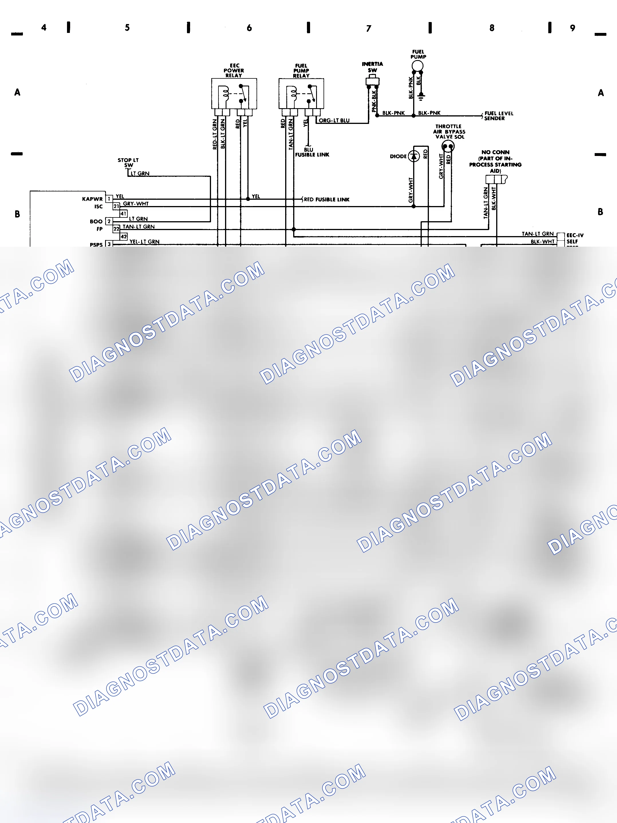Scheme 93: Bronco II & Ranger 2.3L EFI EEC-IV Wiring Diagram