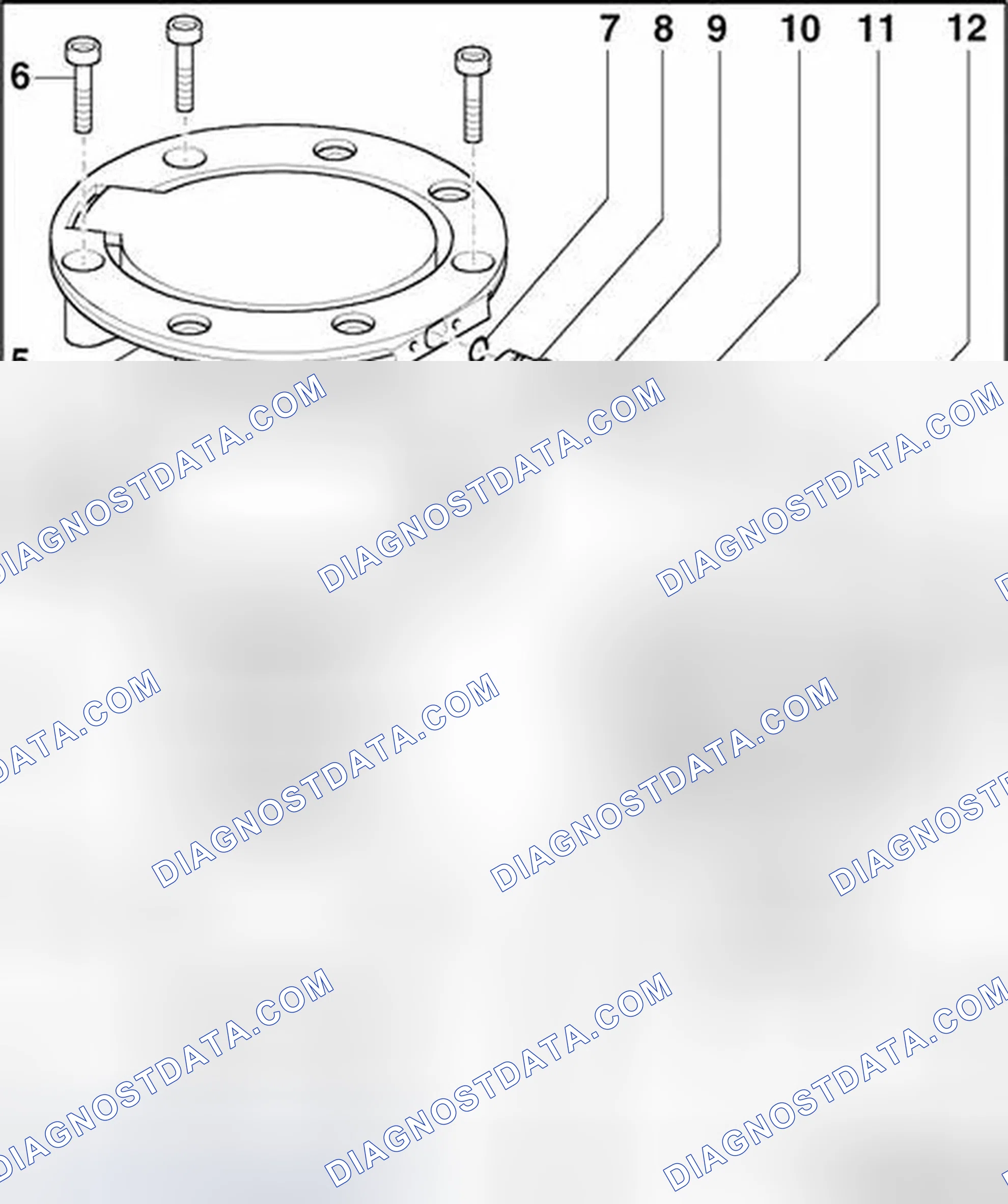 Scheme 77: Tank flap, component overview