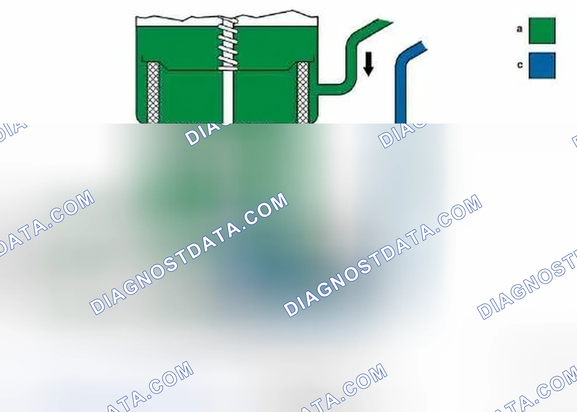 Scheme 45: Power Steering Pump, Function Diagram - Quantity Control Valve (30T) Open