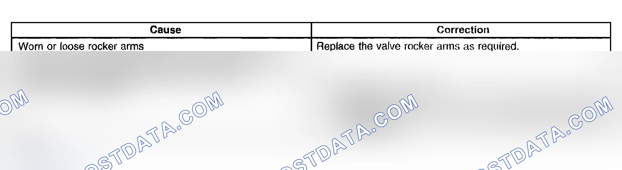 Scheme 56: Base Engine Misfire with Abnormal Valve Train Noise