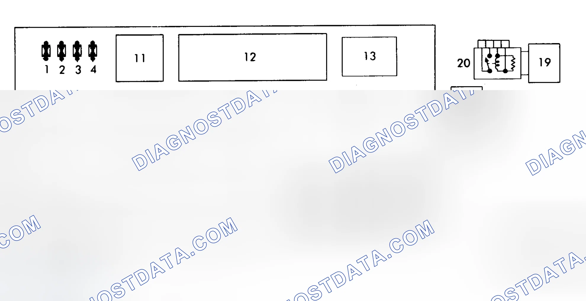 Scheme 1: REAR FUSE & RELAY PANEL FUSE IDENTIFICATION (1989-93)