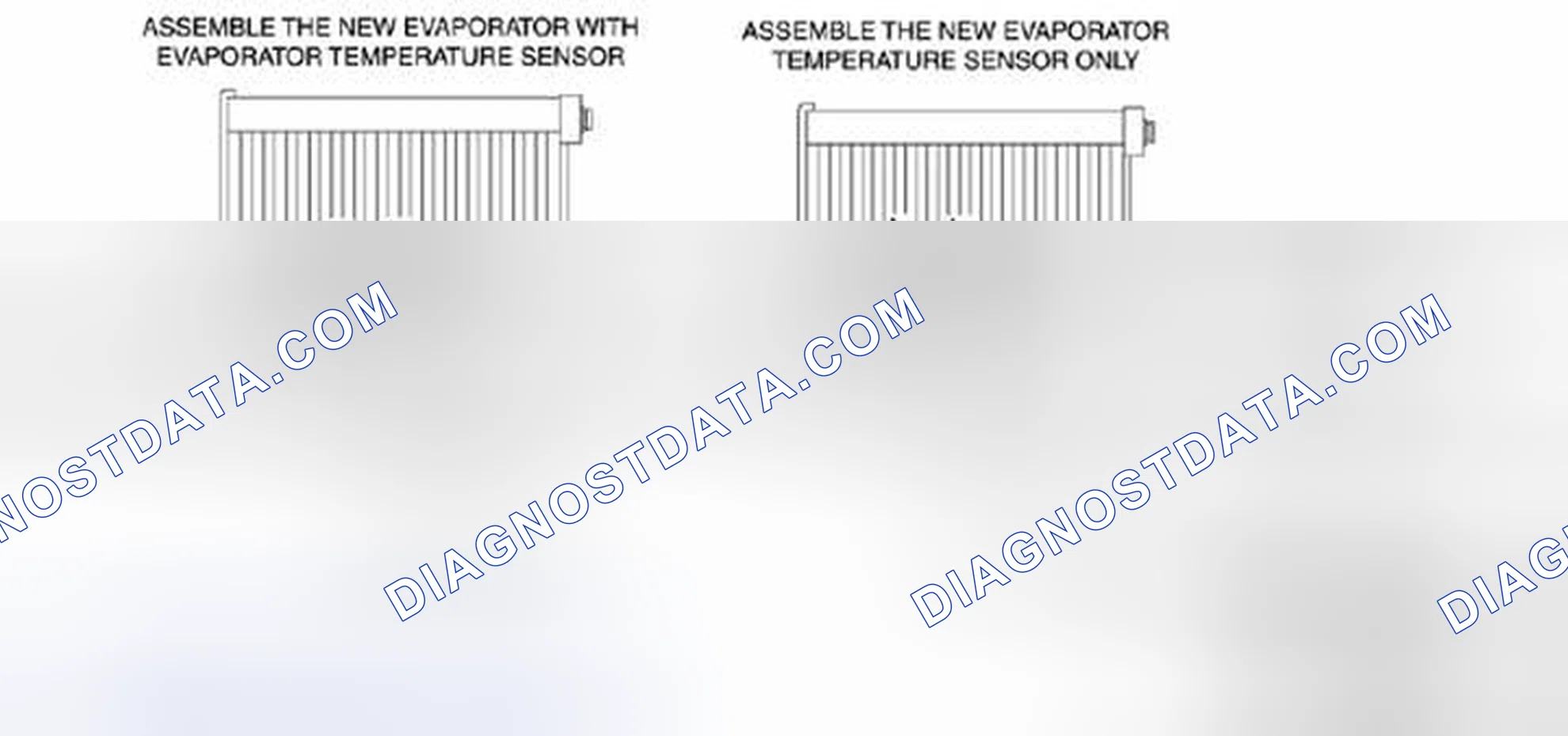 Scheme 118: Evaporator Temperature Sensor Assembly Note