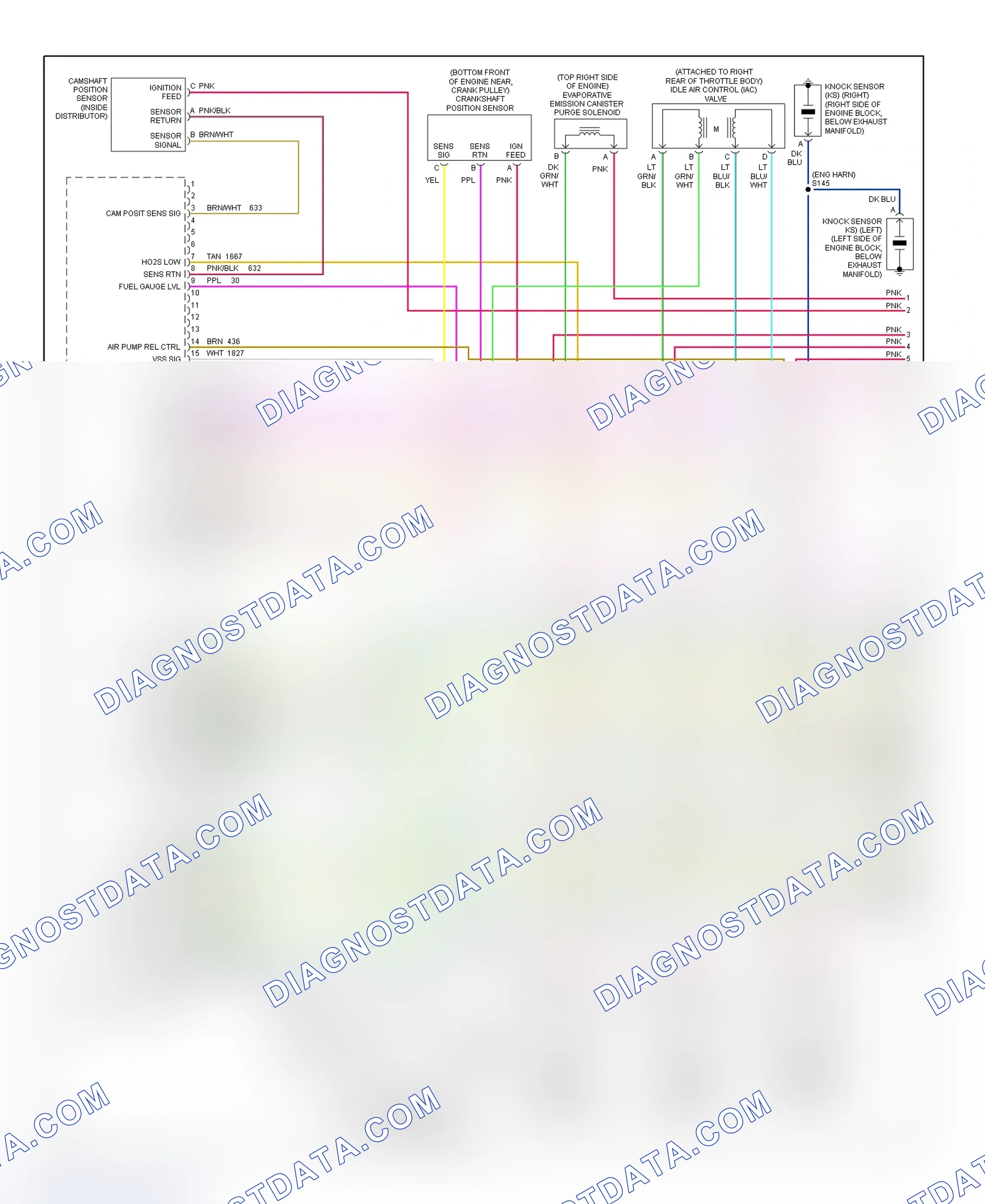 Scheme 83: PCM Wiring Diagram (Pickup & Suburban - 7.4L - 1 Of 4)