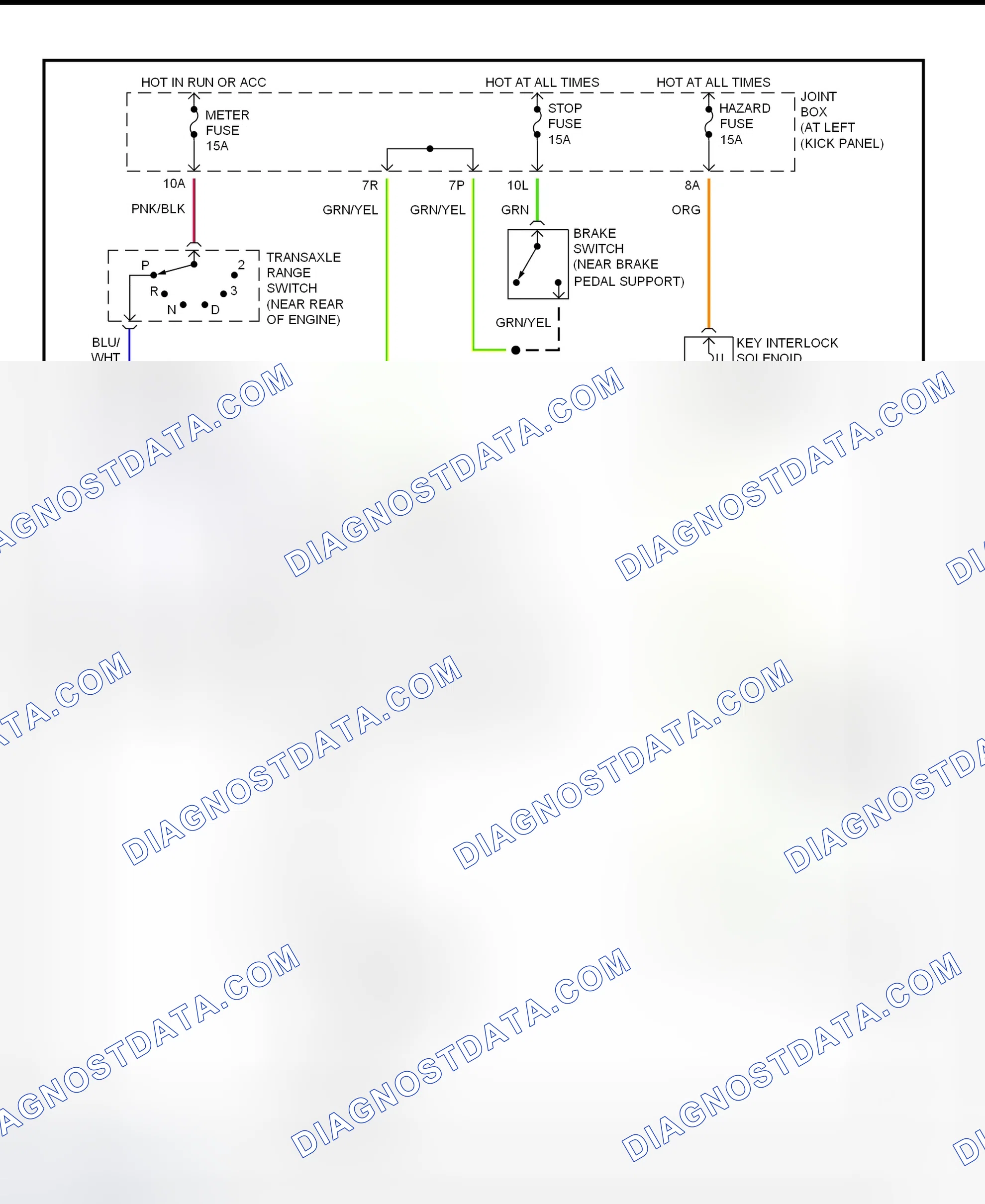 Scheme 29: Shift Interlock System Wiring Diagram (2002 MPV)