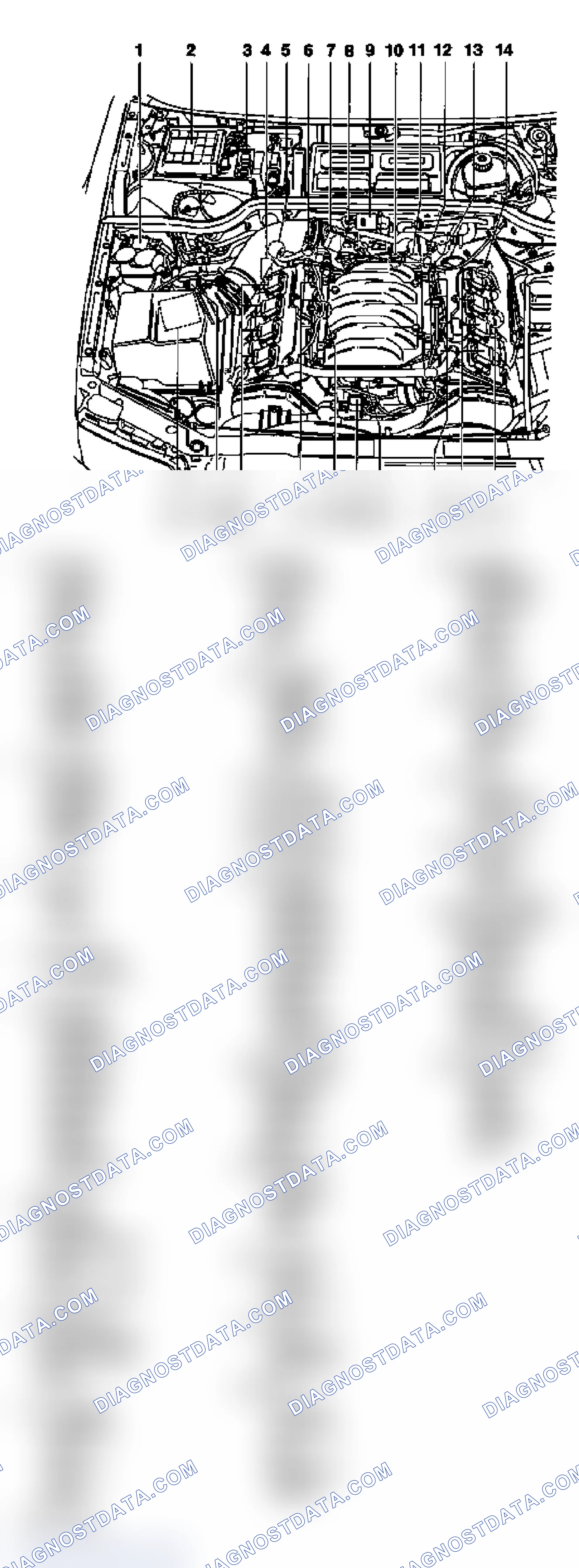 Scheme 37: Identifying Motronic Multiport Fuel Injection System Components