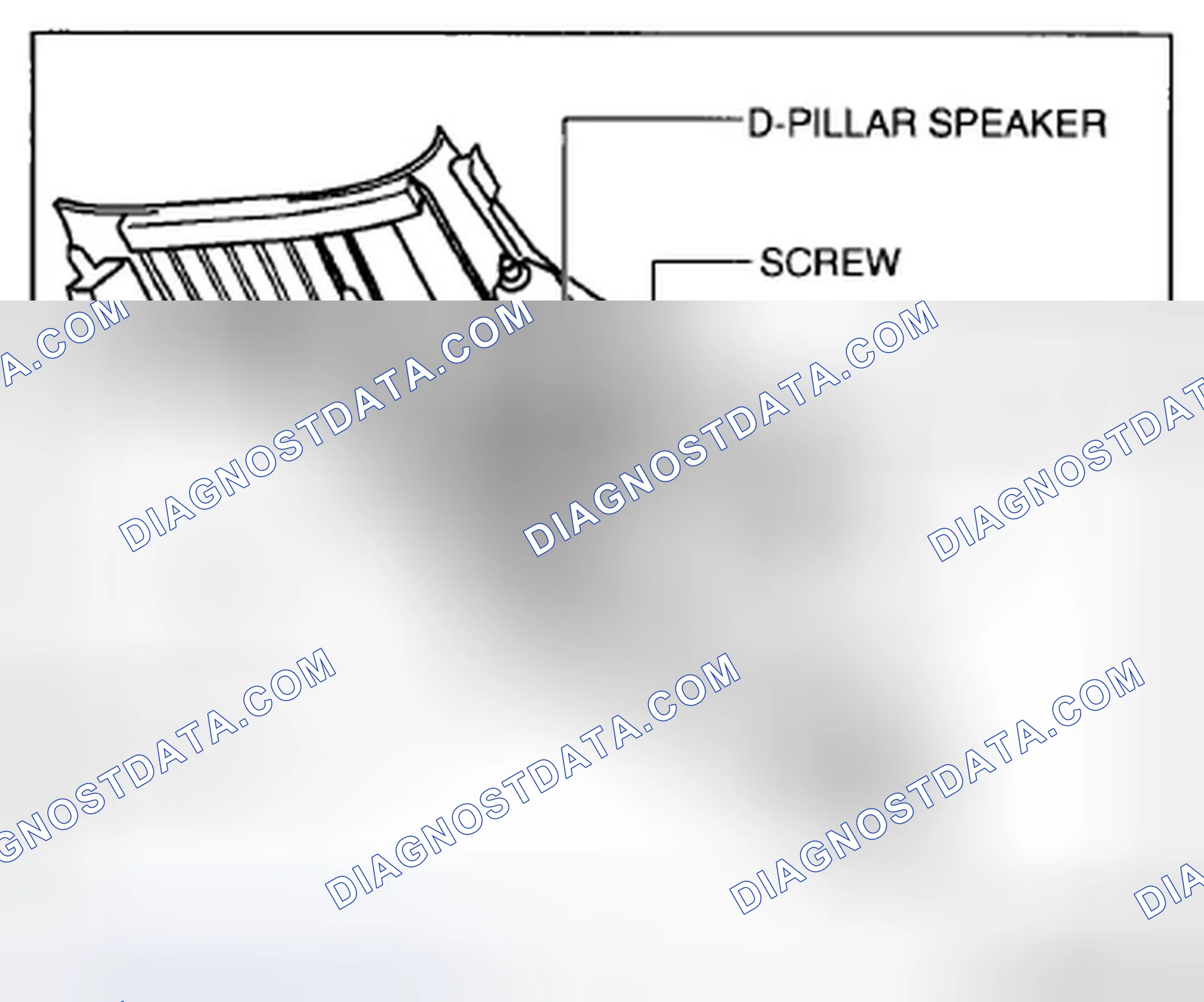 Scheme 100: D-PILLAR SPEAKER REMOVAL/INSTALLATION