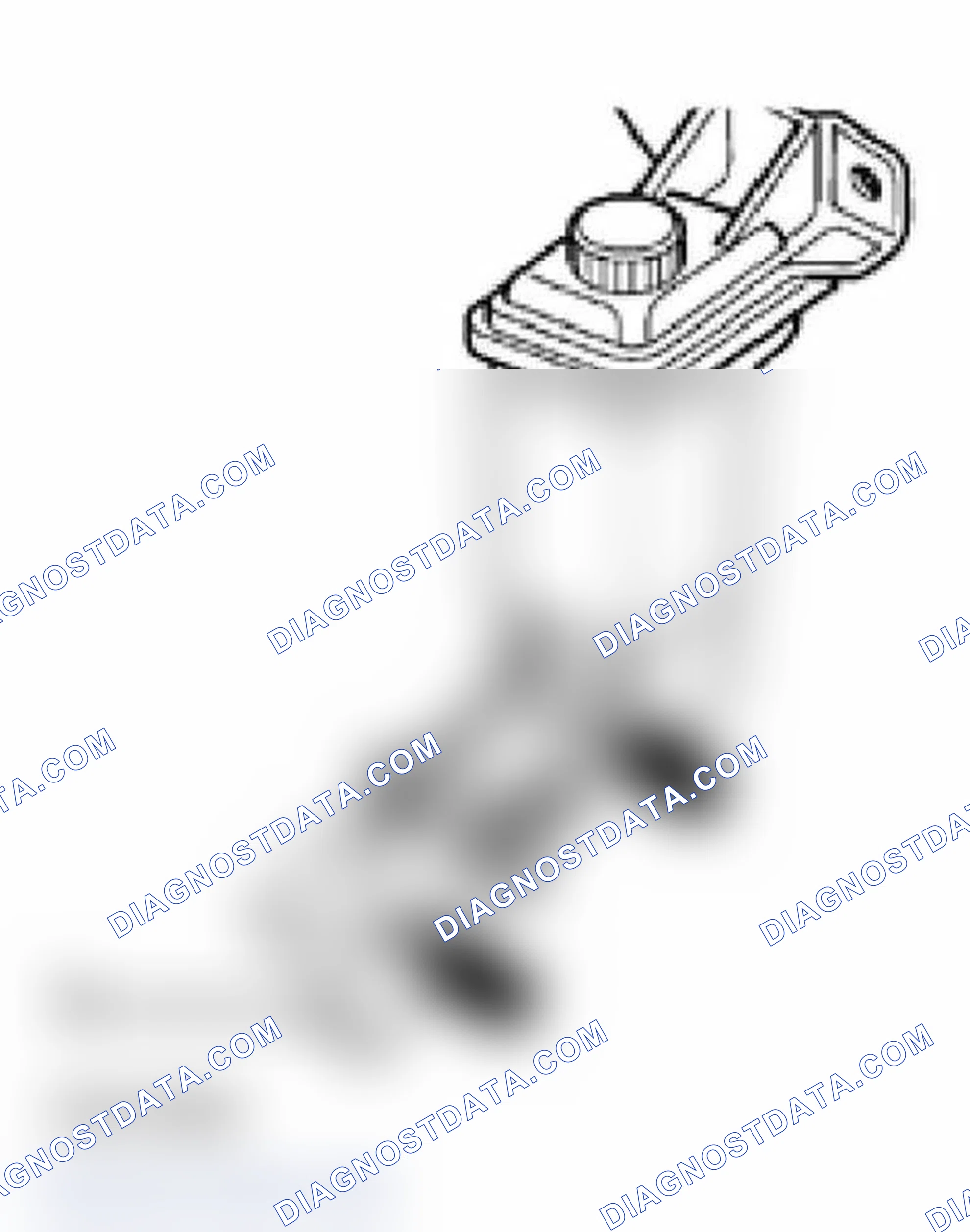 Scheme 14: Installation position, intake hose at power steering fluid reservoir, valid for all engines