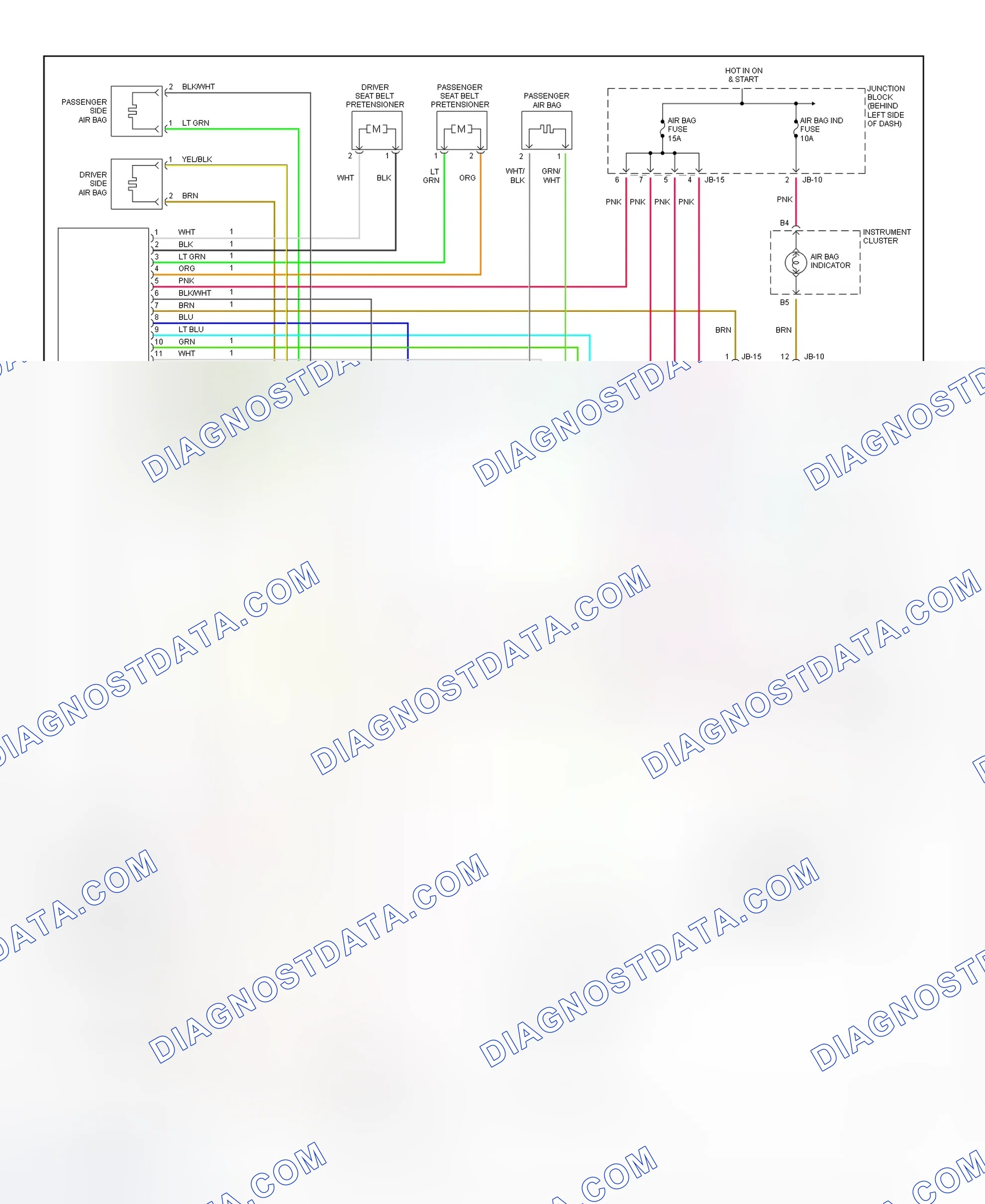 Scheme 1: Air Bag System Wiring Diagram (Optima & Magentis (Canadian))