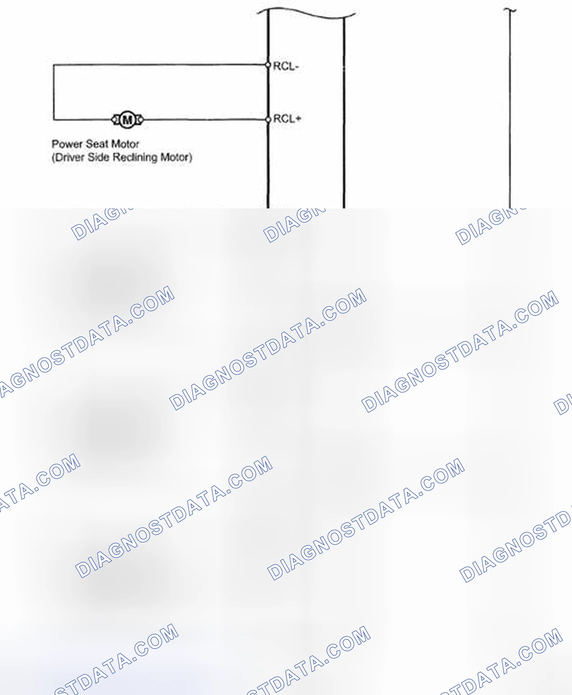 Fig. 14: Front Power Seat With Front Power Seat Switch - Wiring Diagram For Driver Side (2 Of 2)