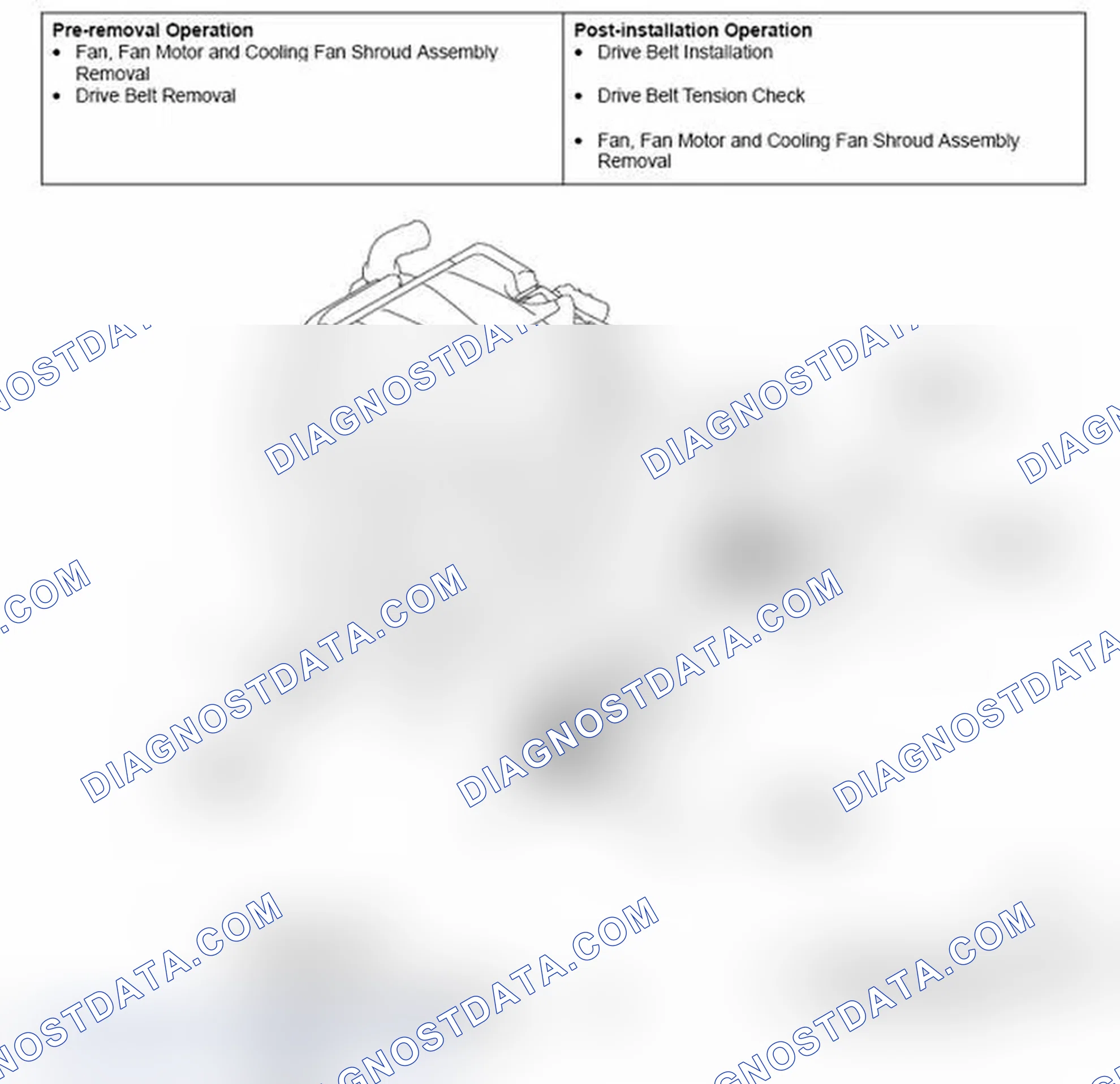 Scheme 18: REMOVAL AND INSTALLATION < 2.0L ENGINE TURBO >