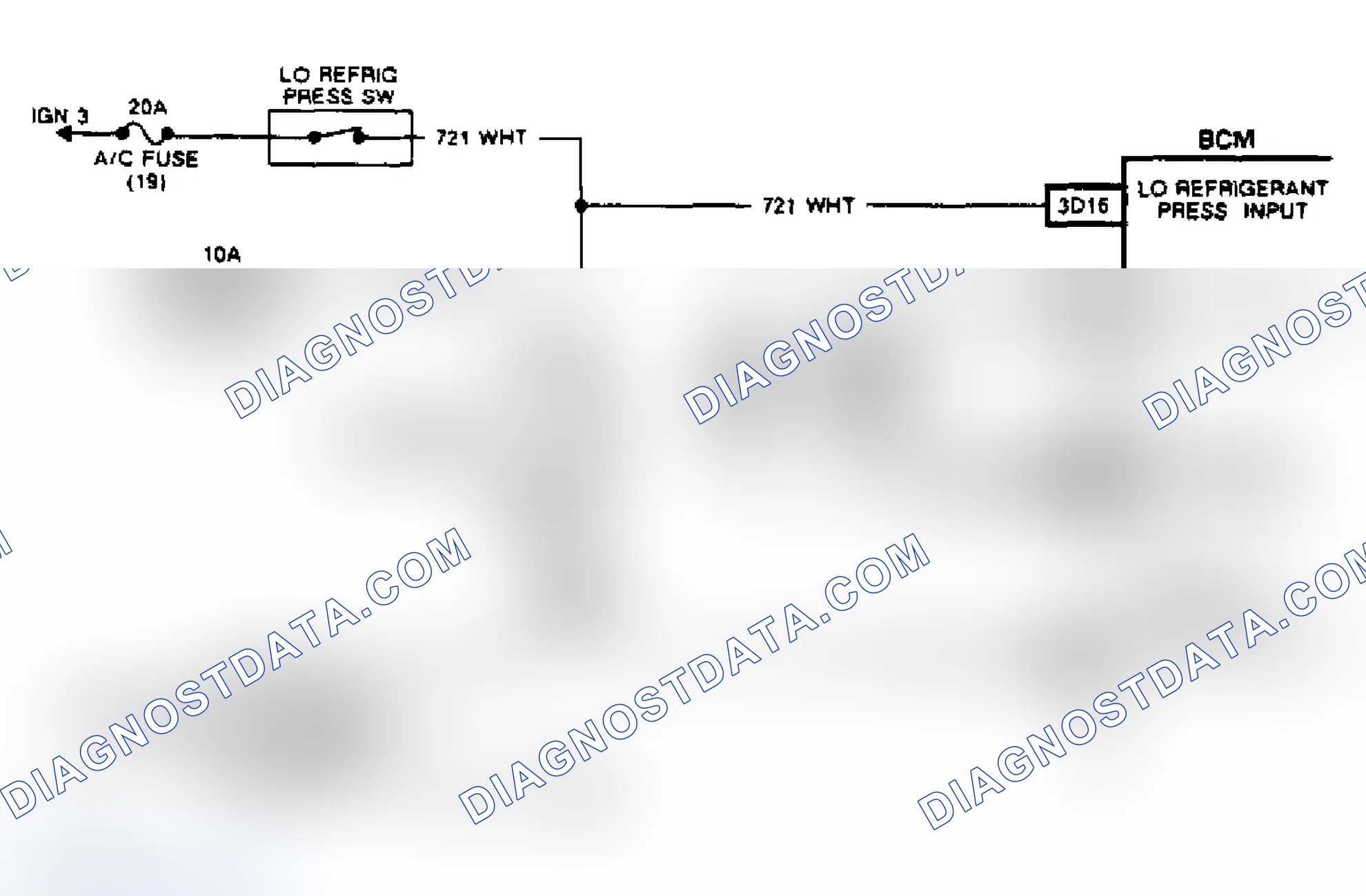 Scheme 183: Code B446, B447 & B448 Wiring Diagram (Toronado) Refrigerant System Problem (1 OF 2)