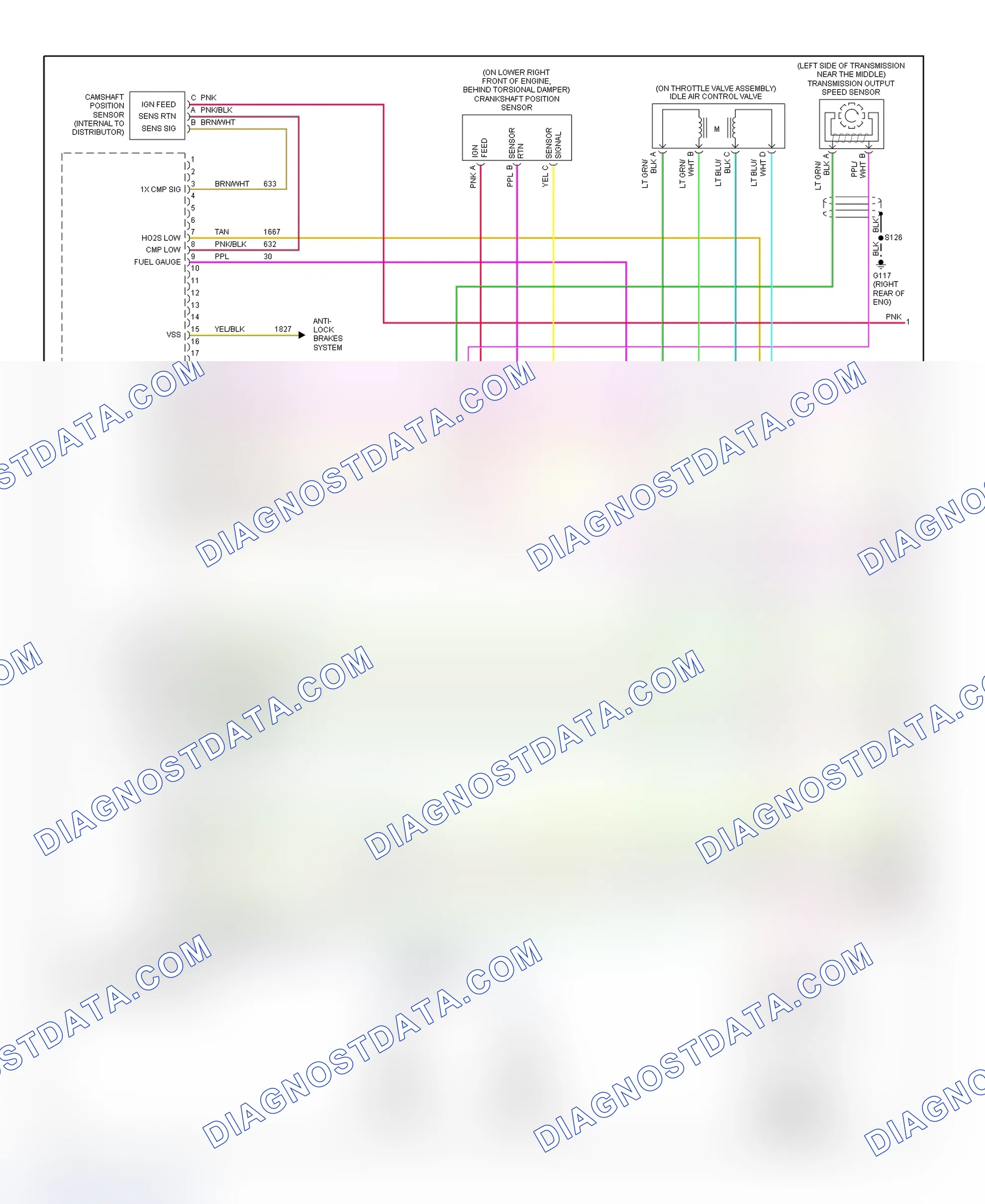 Scheme 106: PCM Wiring Diagram (Forward Control - Motorhome Chassis - 7.4L - 1 Of 4)