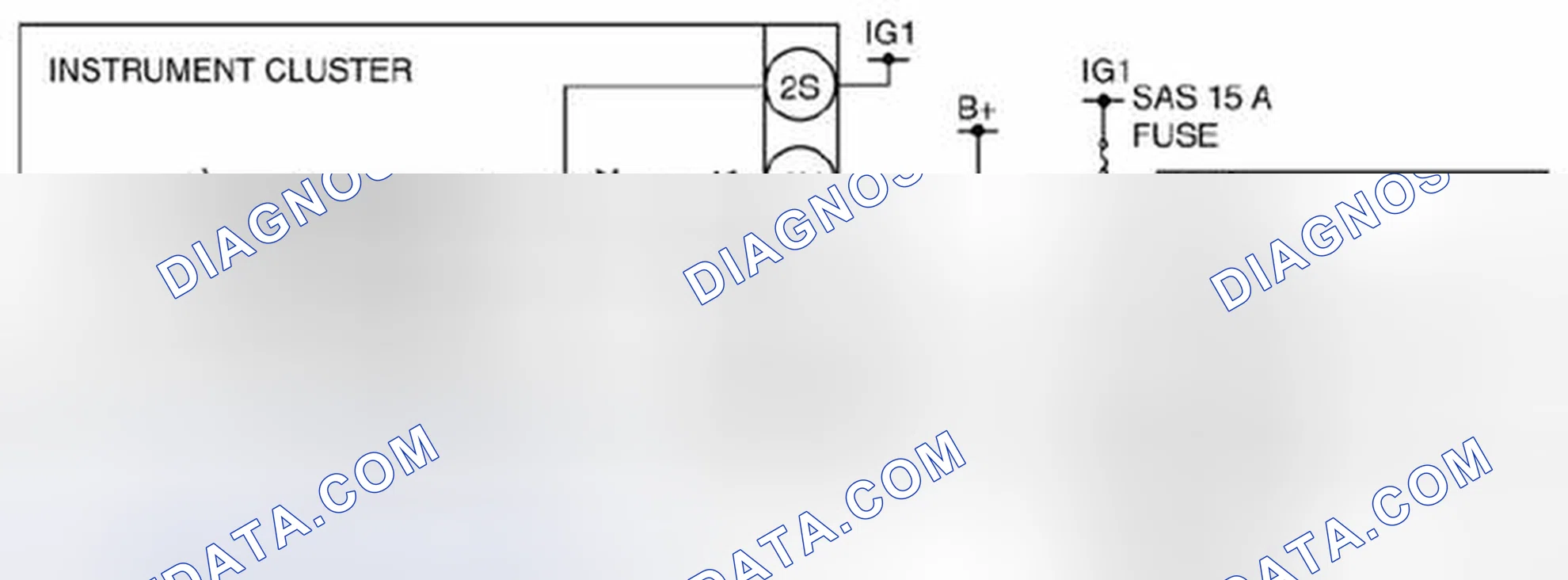 Scheme 246: Instrument Cluster And SAS Control Module System Wiring Diagram