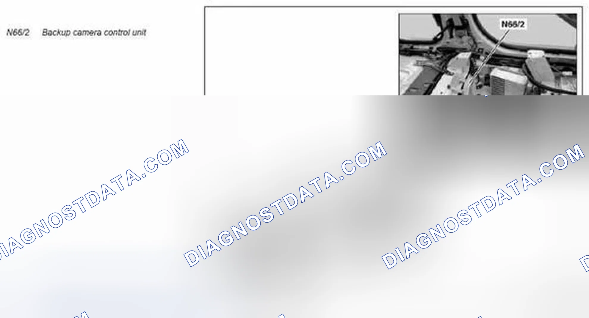 Scheme 48: Backup camera control unit component description - GF54.65-P-5030GZJ