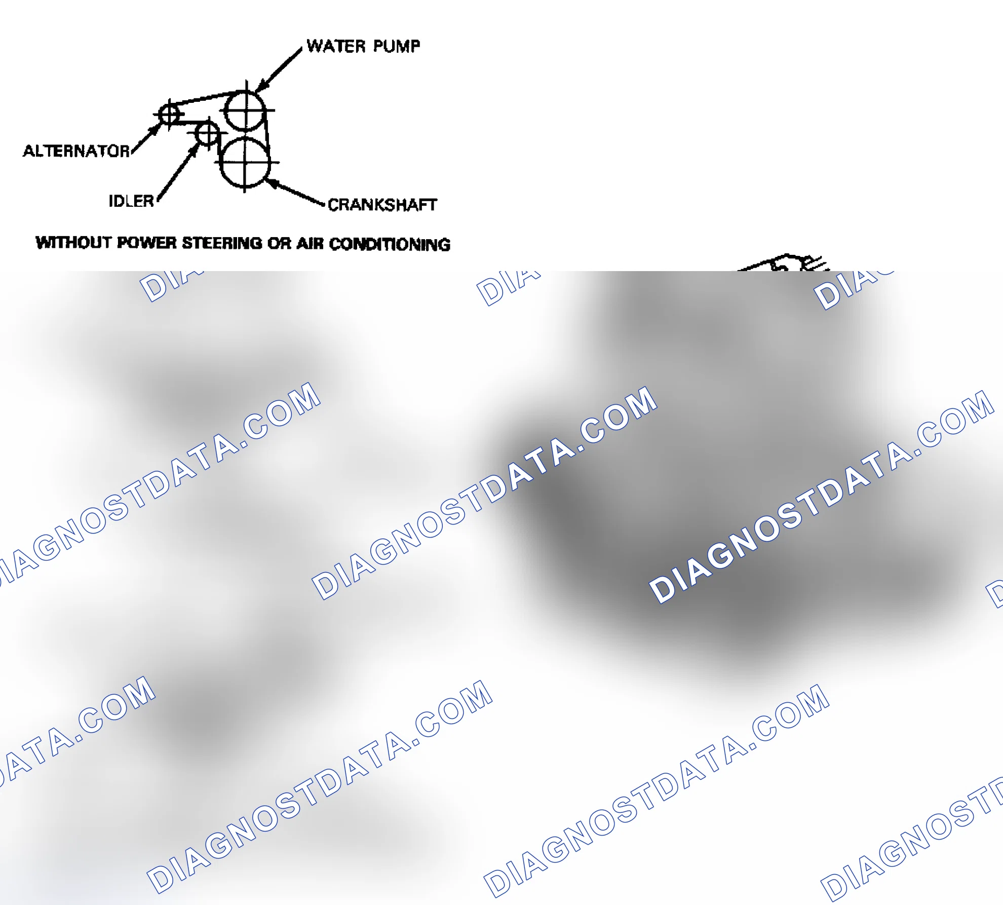 Scheme 1: Drive Belt Routing (2.3L)