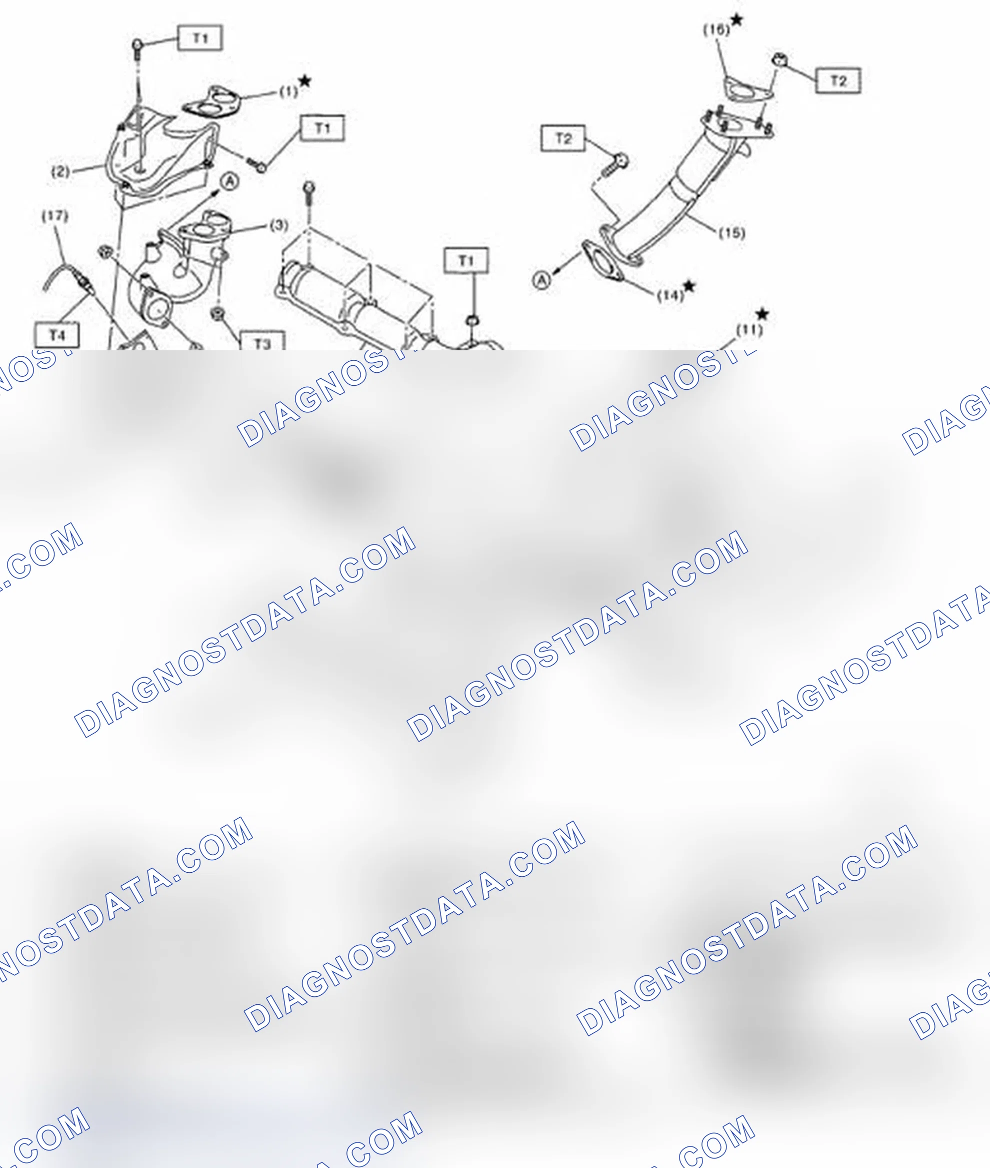 Scheme 13: FRONT EXHAUST PIPE