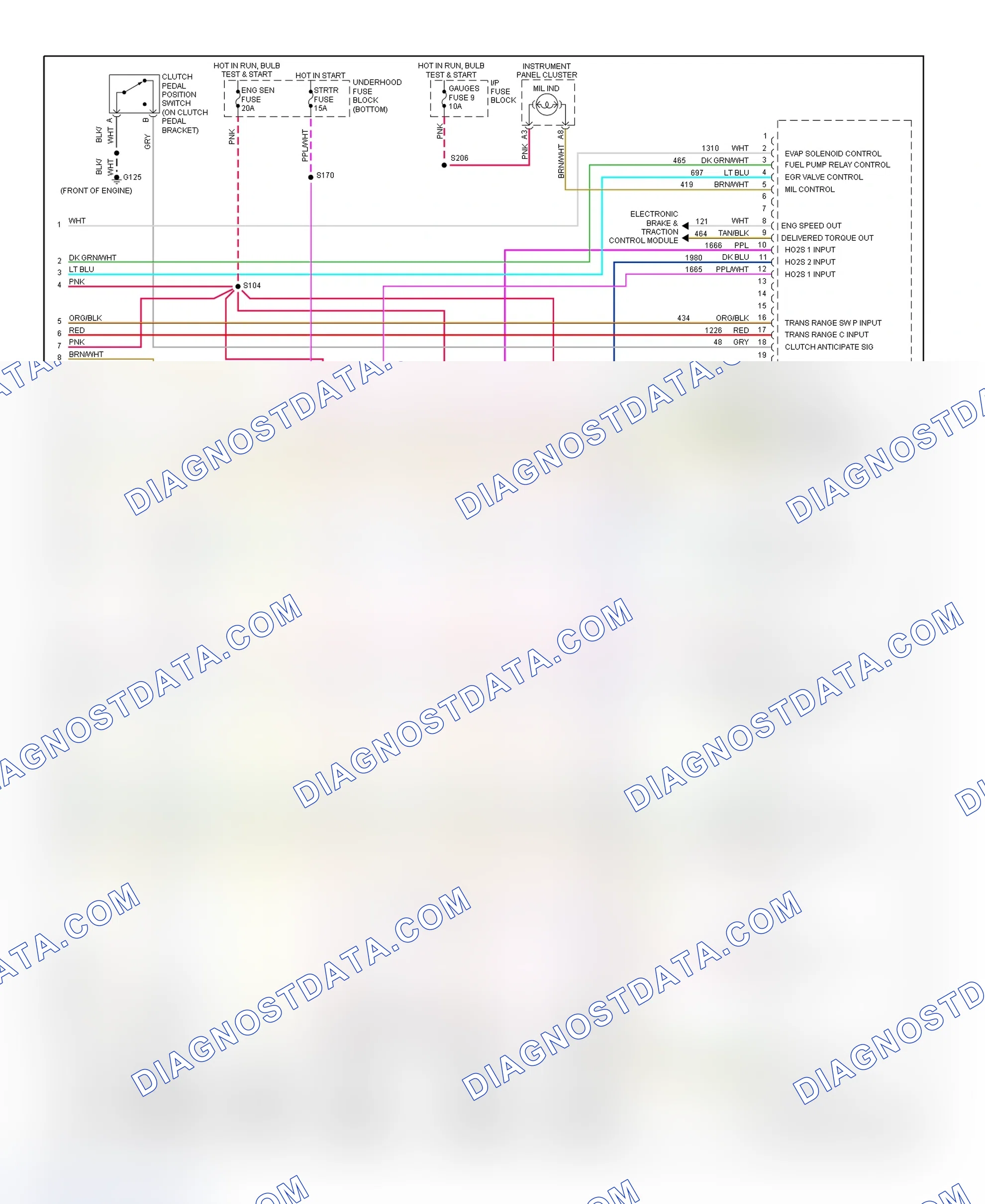 Scheme 28: PCM Wiring Diagram (Camaro & Firebird - 3.8L - 4 Of 4)