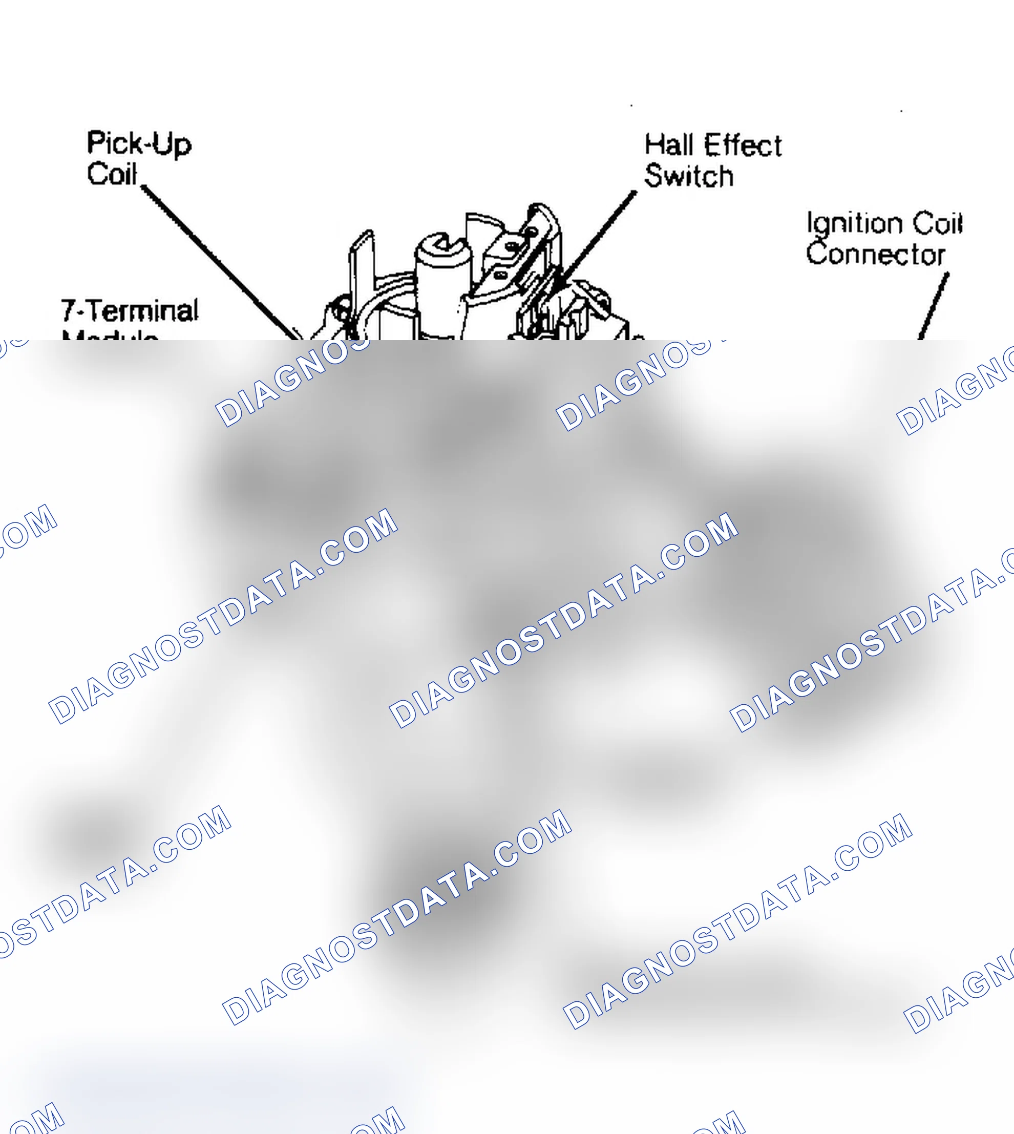 Scheme 2: HEI-EST Distributor with Hall Effect Switch External coil model is shown.