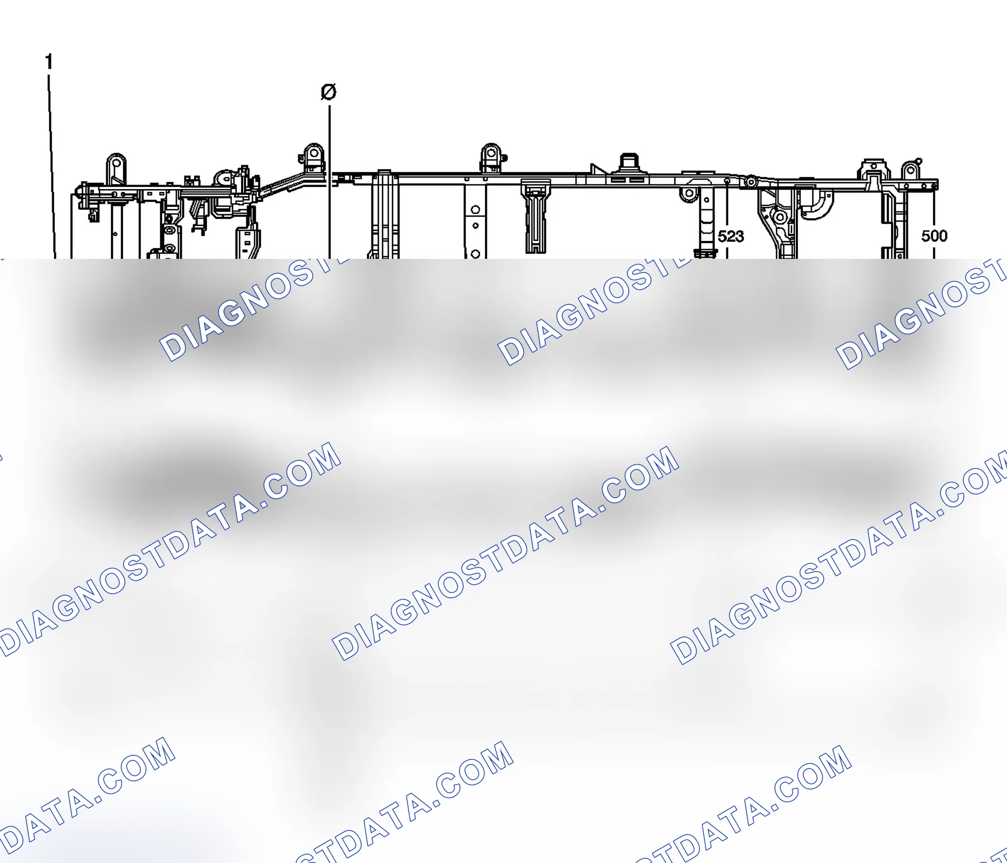 Scheme 7: Dimensions - Frame (2500 Suburban/Yukon XL/Avalanche 4WD)