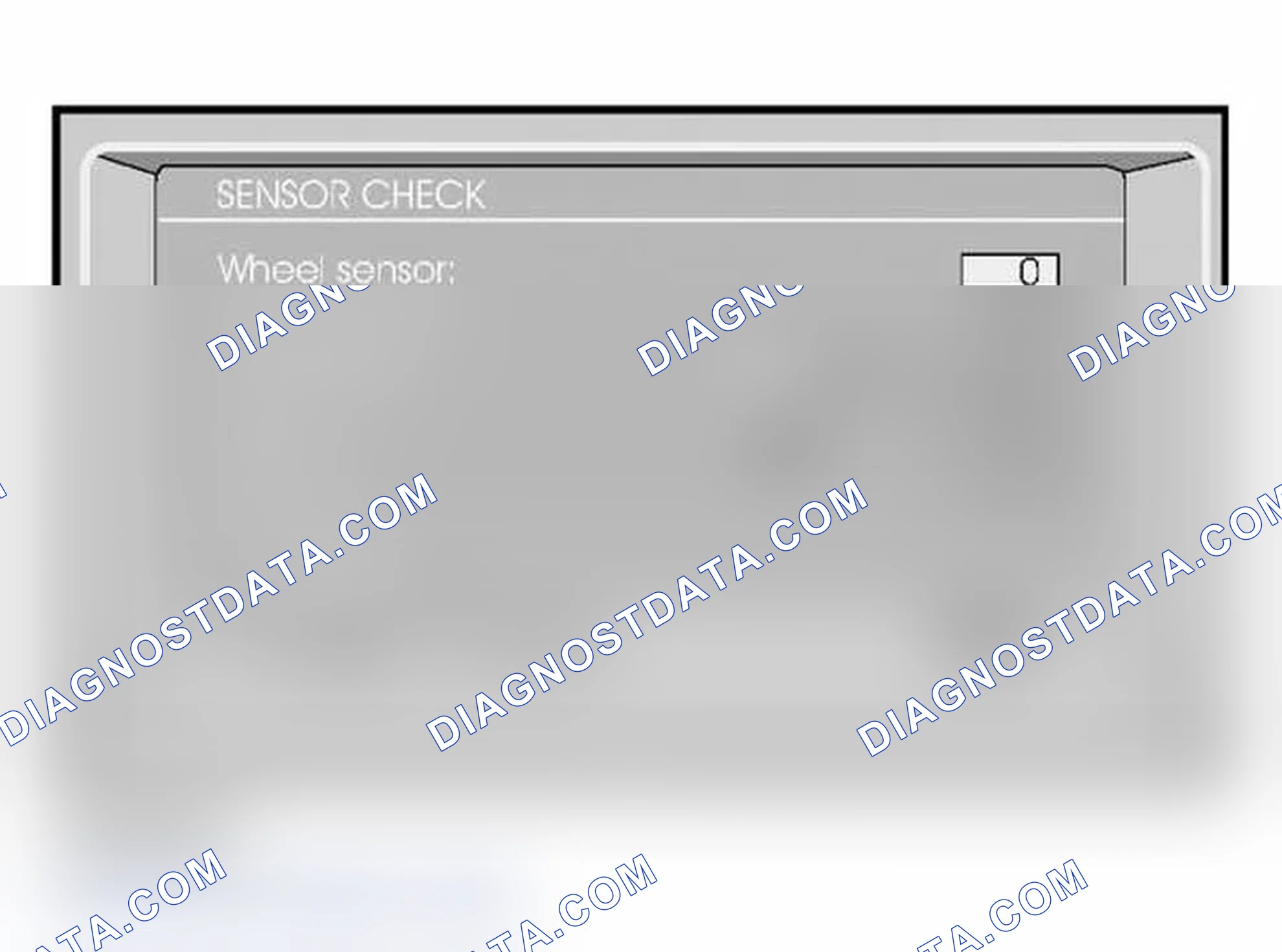 Scheme 20: Identifying Sensor Check Display