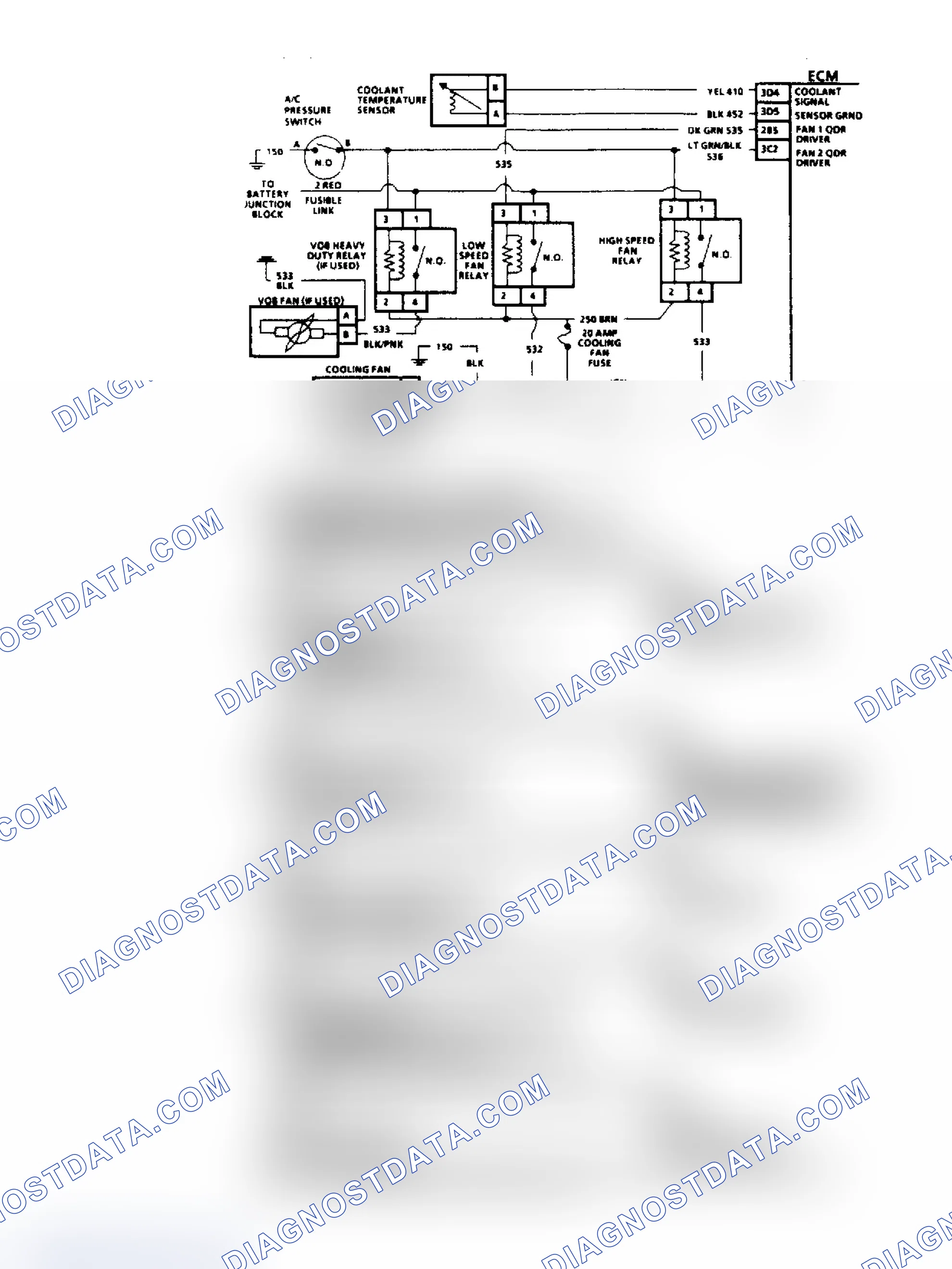 Scheme 7: CHART C-12C, COOLANT FAN CHECK - NO HIGH SPEED "3800" - VIN C