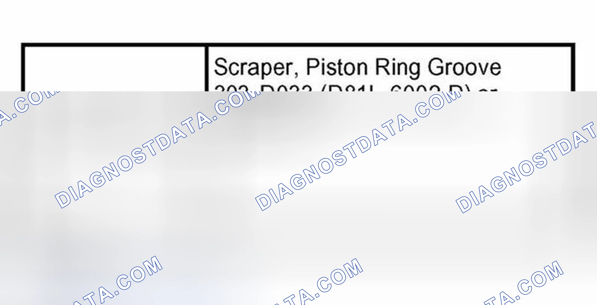Scheme 27: Piston Inspection