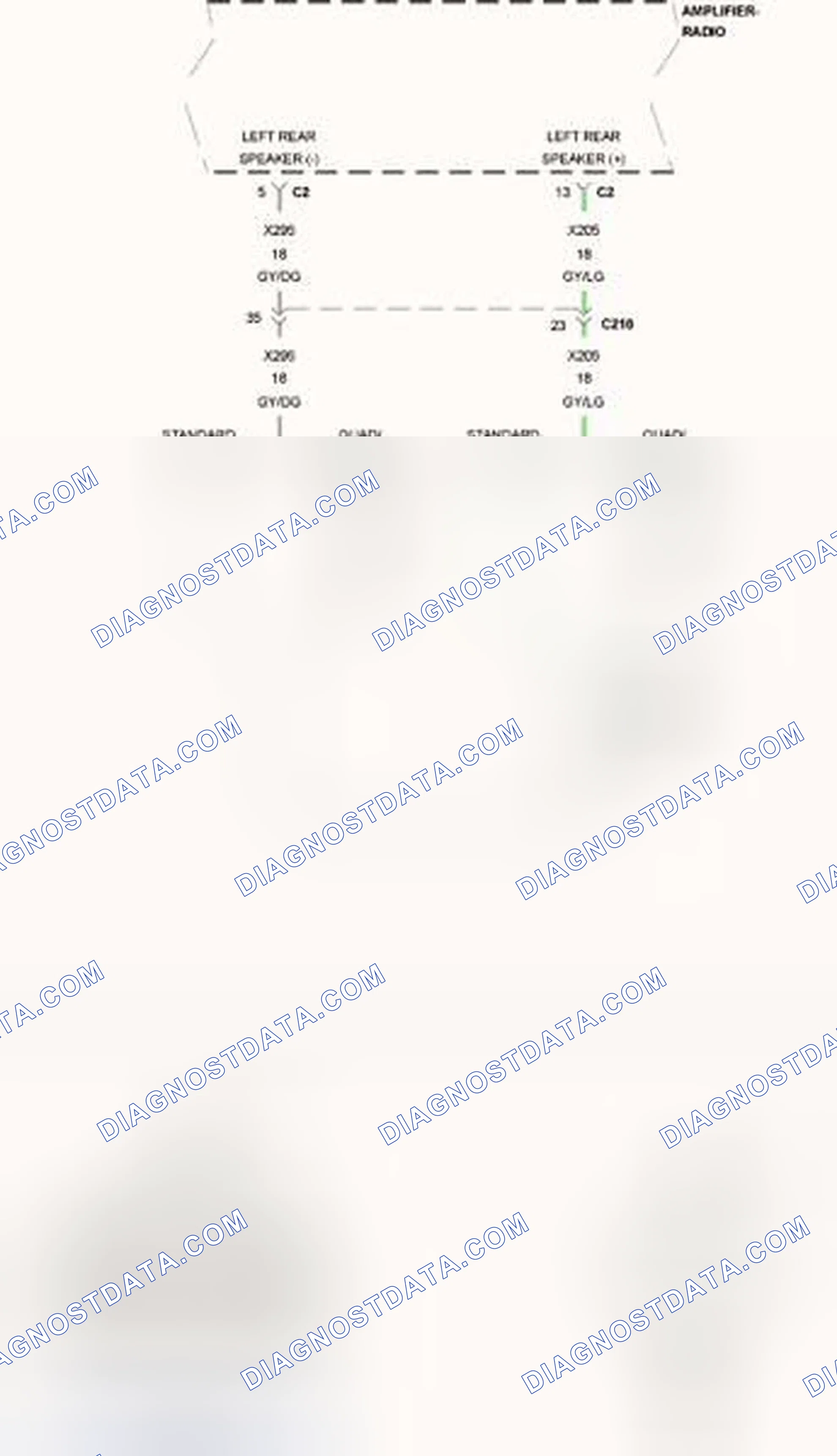 Scheme 56: B1475-CHANNEL 5 AUDIO SPEAKER OUTPUT CIRCUIT LOW
