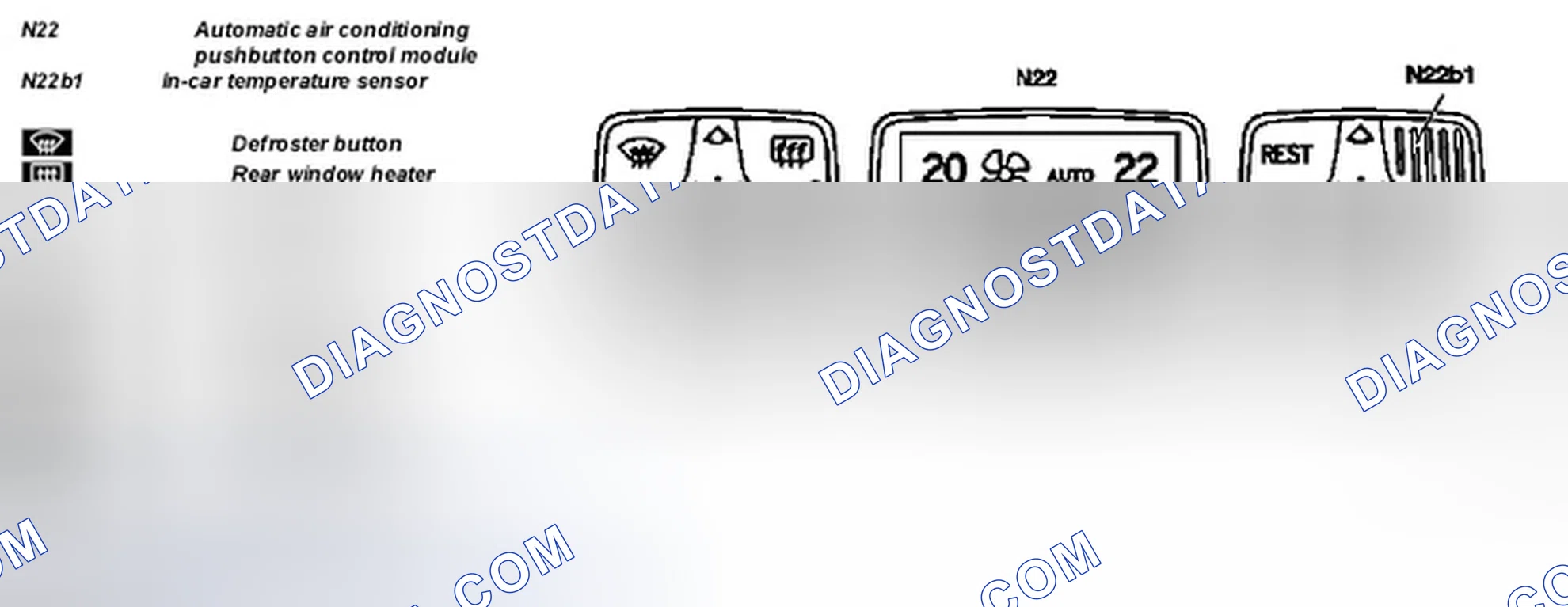 Scheme 118: Identifying Automatic A/C Pushbutton Control Module And In-Car Temperature Sensor