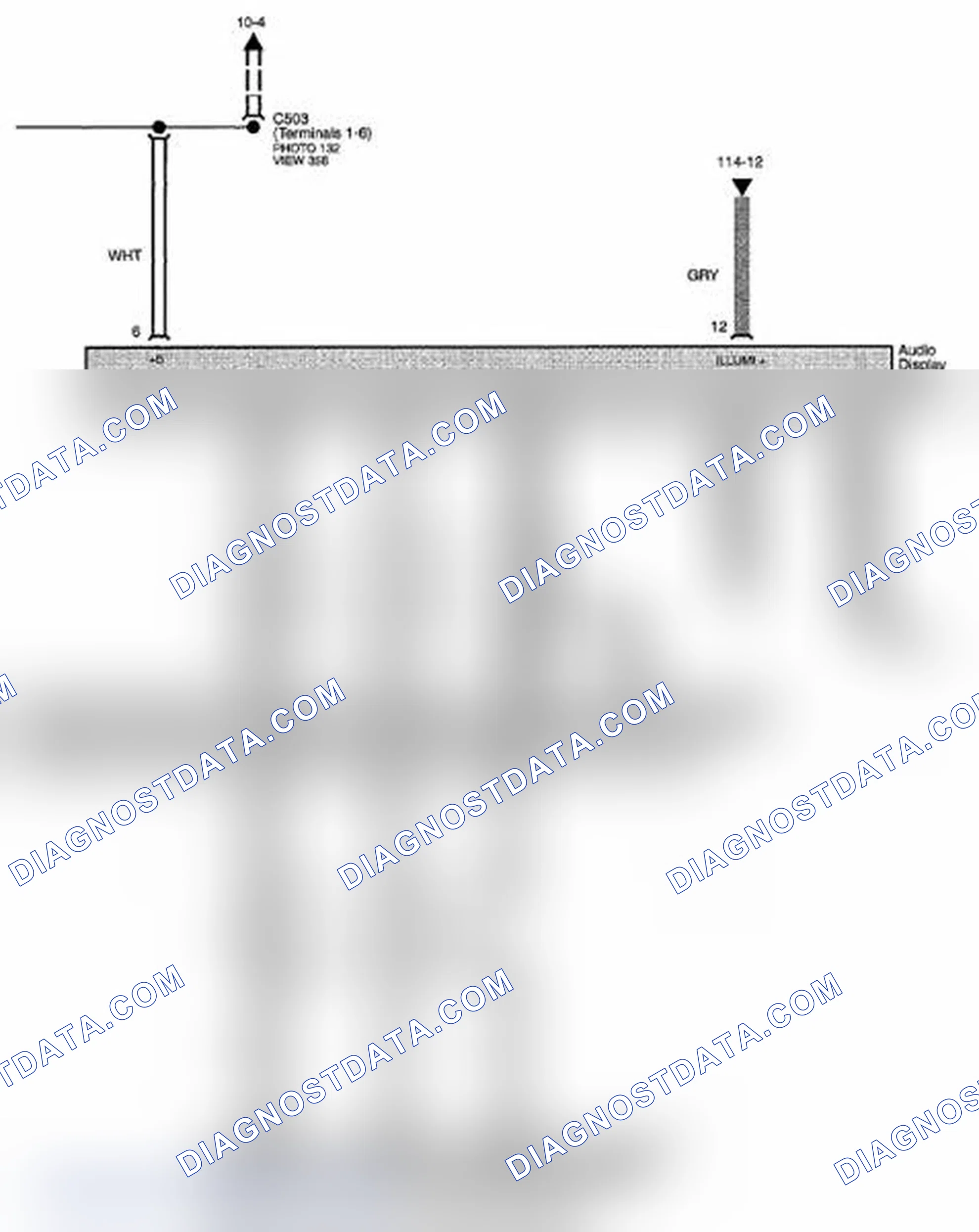 Scheme 321: Audio System Circuit Diagram - Without Navigation (Page 150-2)